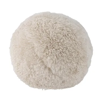 Cojín de lana de oveja Betsy Ø30 cm - Blanco - Bloomingville