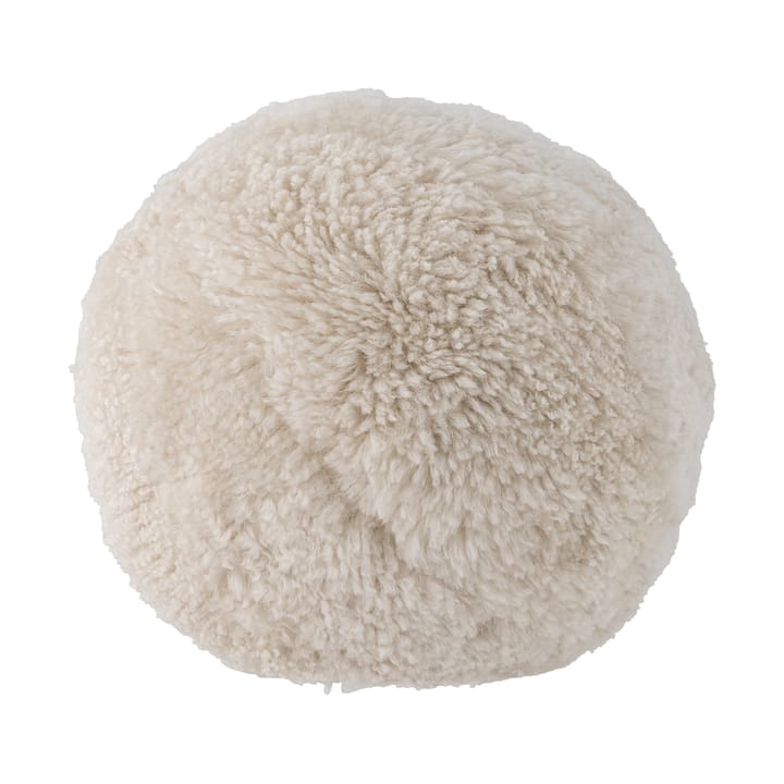 Cojín de lana de oveja Betsy Ø30 cm, Blanco Bloomingville