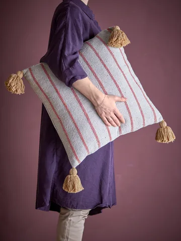 Cojín Eviaya 45x45 cm - Azul - Bloomingville