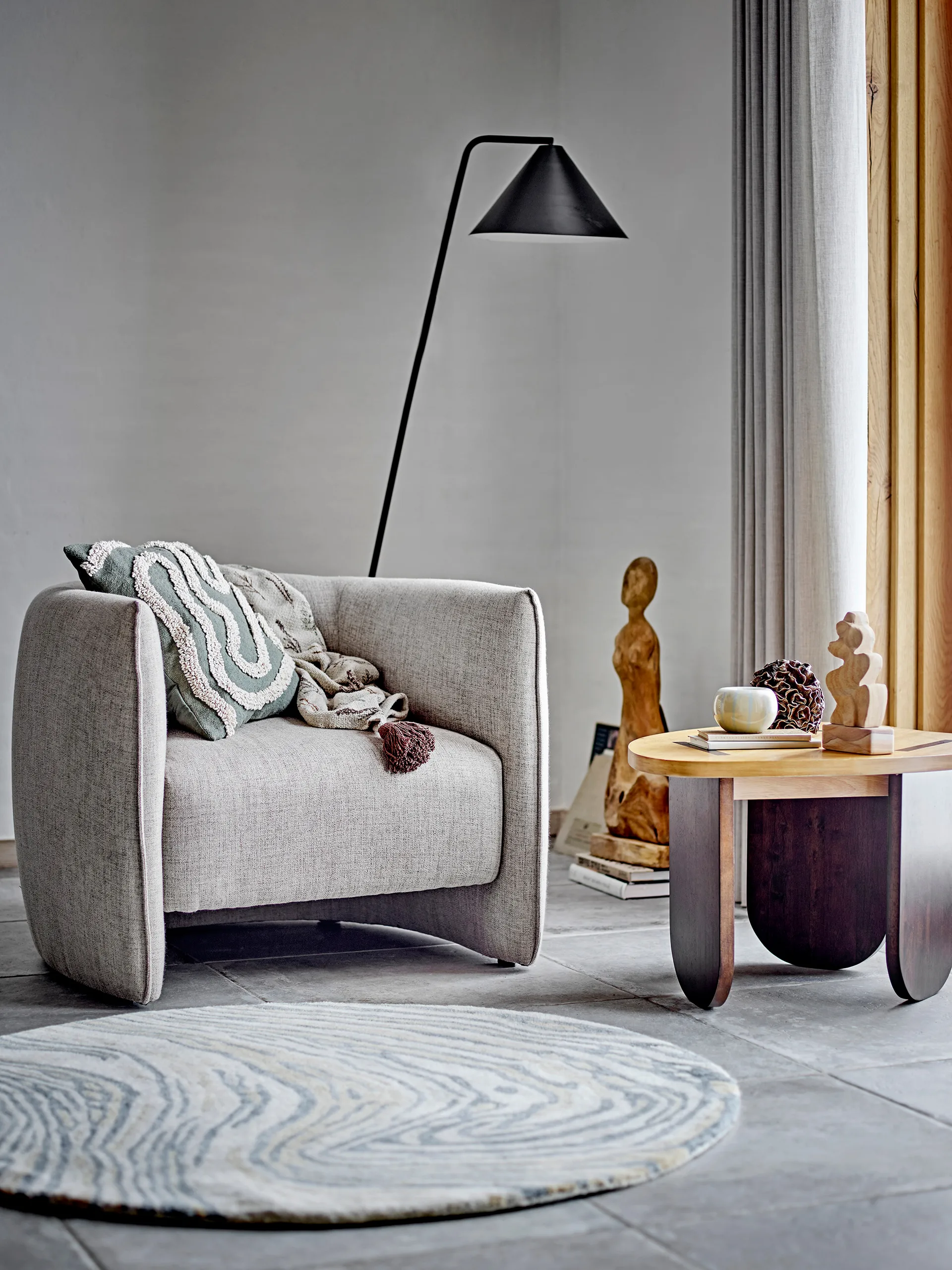 Cojín Mirfield 45x45 cm, Green Bloomingville