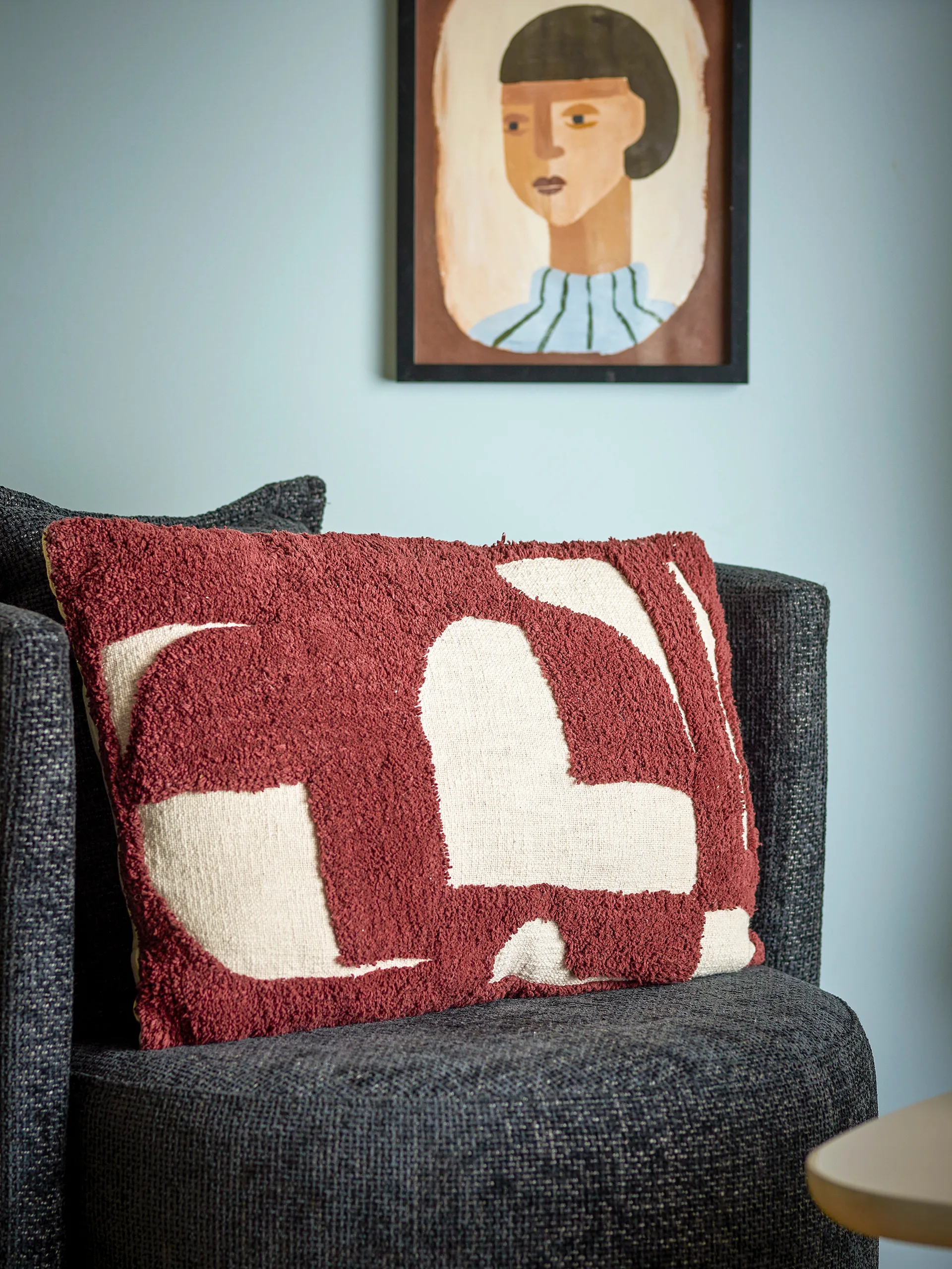 Cojín Olica 60x40 cm, Rojo Bloomingville