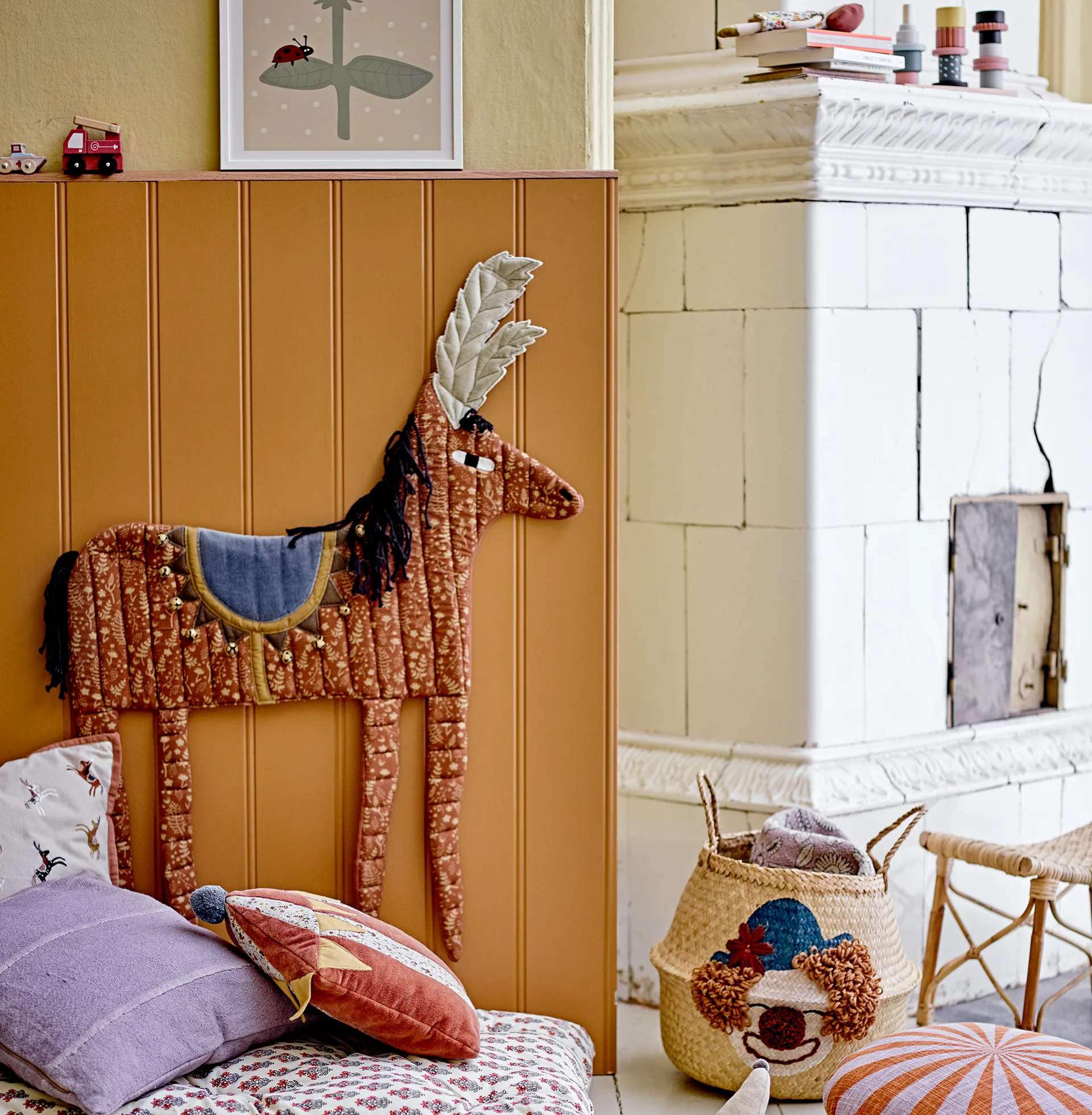 Cojín Raffe 37x40 cm, Carpa de circo Bloomingville