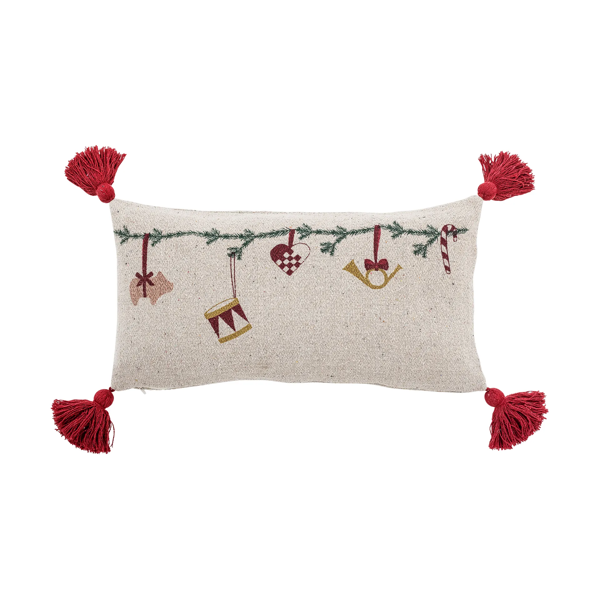 Cojín Yule 30x60 cm, Blanco Bloomingville