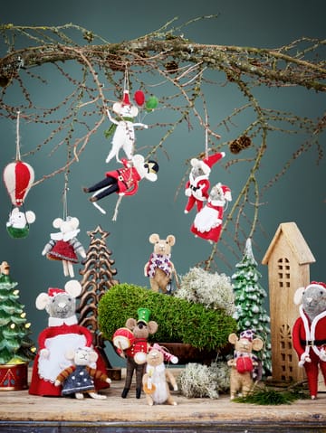 Colgante de Navidad de lana Peo - Blanco - Bloomingville