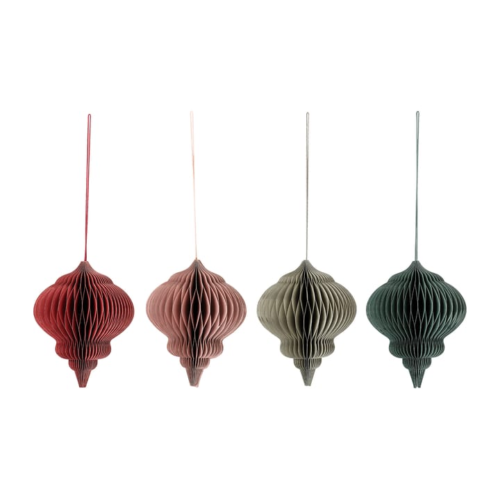 Colgante de navidad Milay 18 cm 4 piezas, Multi Bloomingville