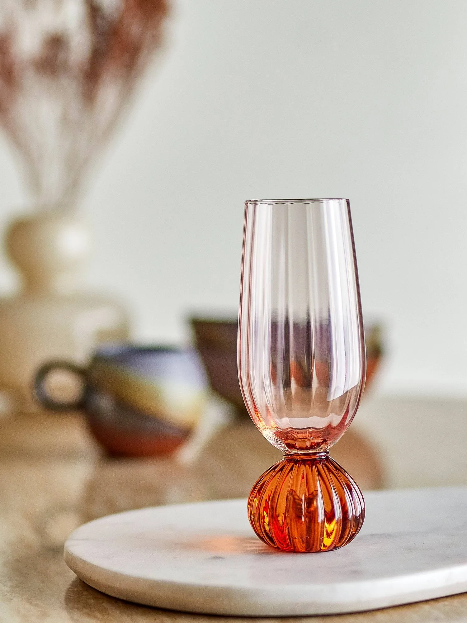 Copa de champán Taurin 25 cl, Rosa Bloomingville
