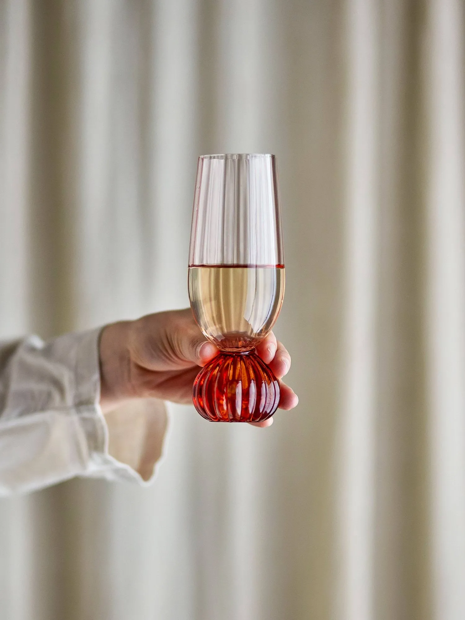 Copa de champán Taurin 25 cl, Rosa Bloomingville