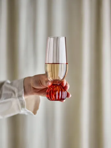 Copa de champán Taurin 25 cl - Rosa - Bloomingville