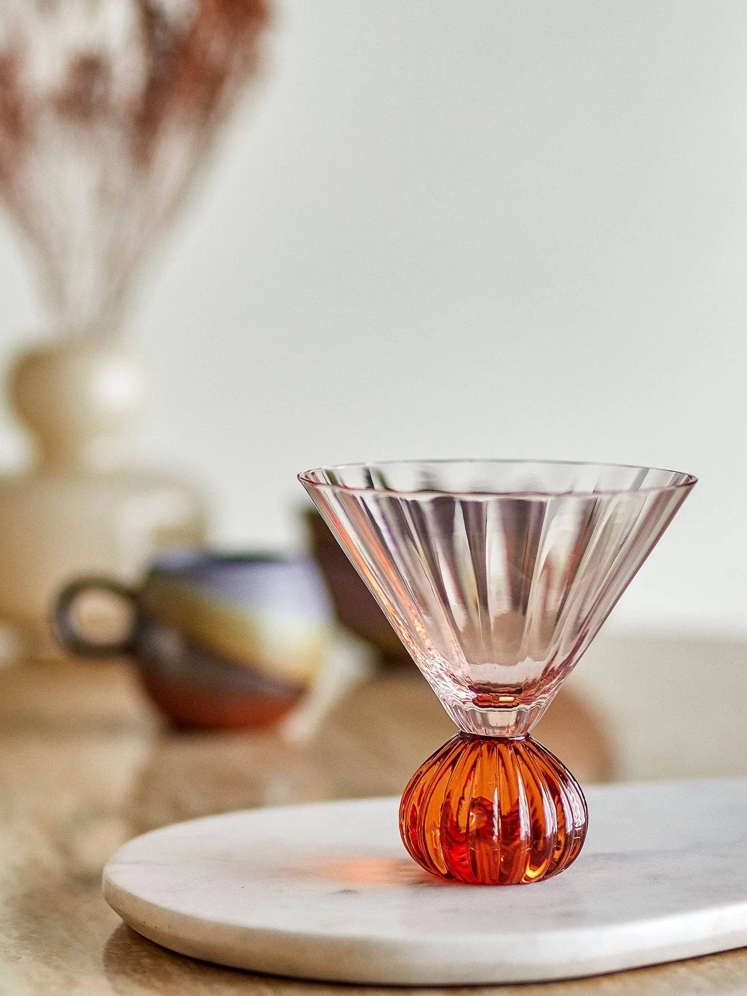 Copa de cóctel Taurin 30 cl, Rosa Bloomingville