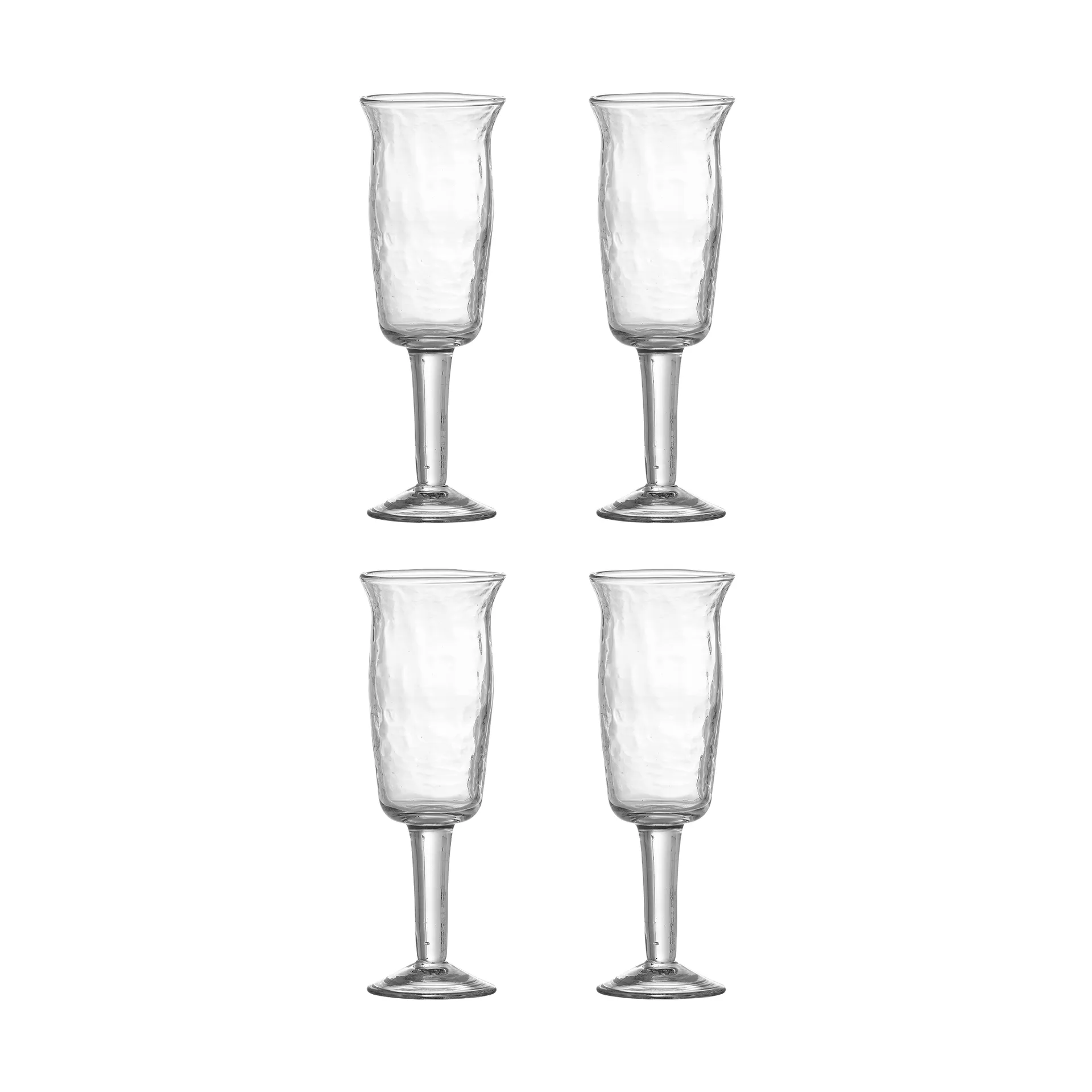 Copa de vino blanco Asha, pack de 4, Transparente Bloomingville