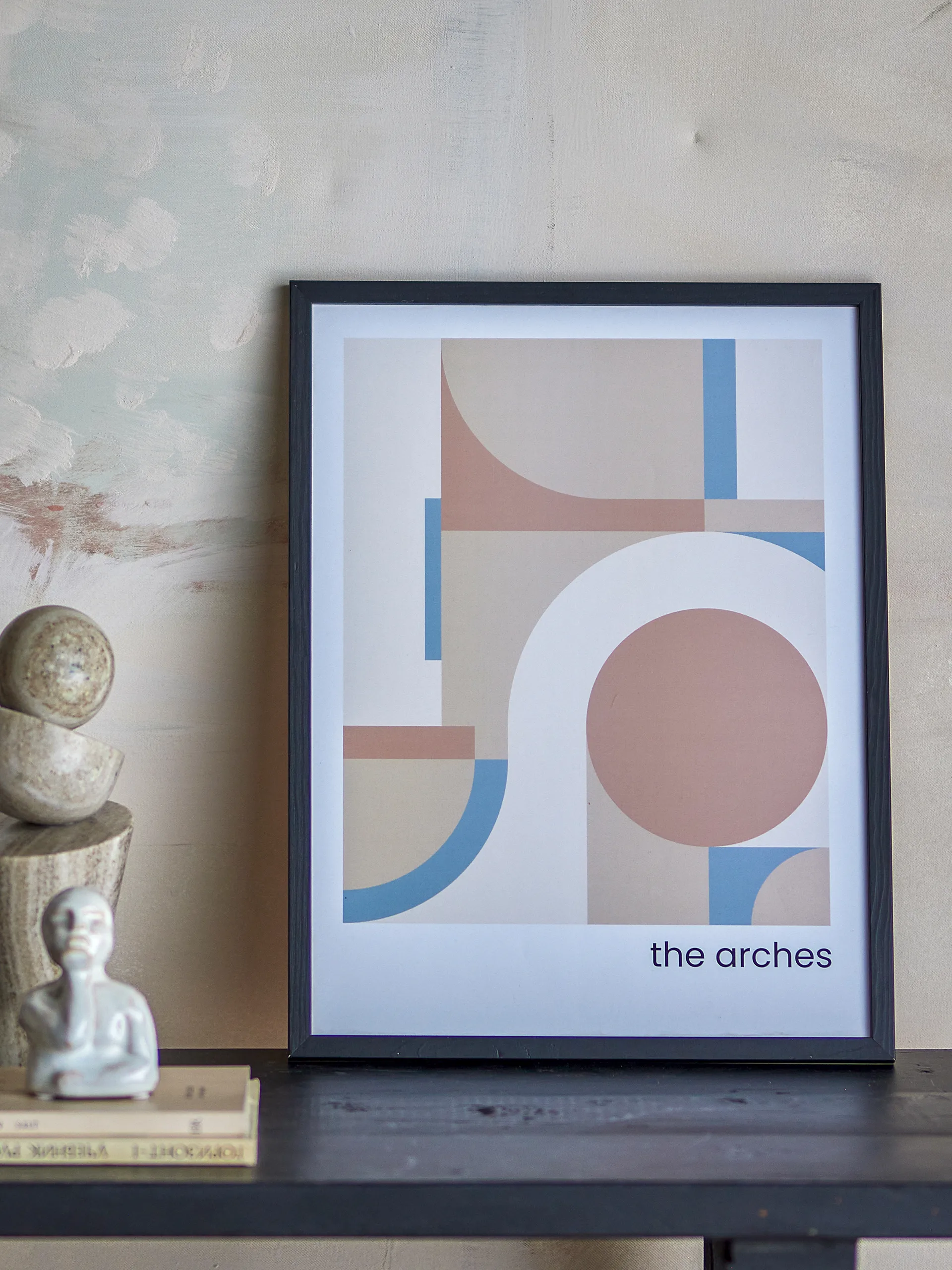 Cuadro Arches 32x42 cm, Marco negro Bloomingville