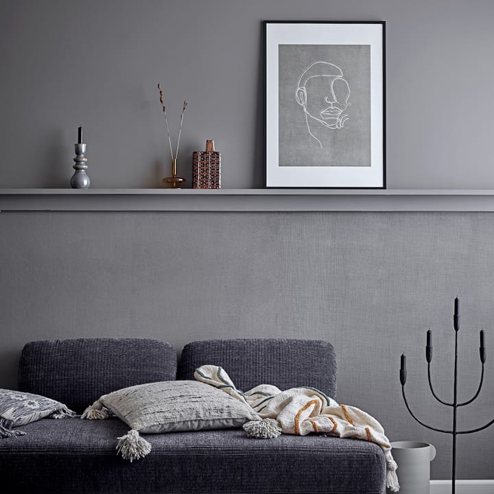 Cuadro con cara Bloomingville 52x72 cm, marco negro Bloomingville