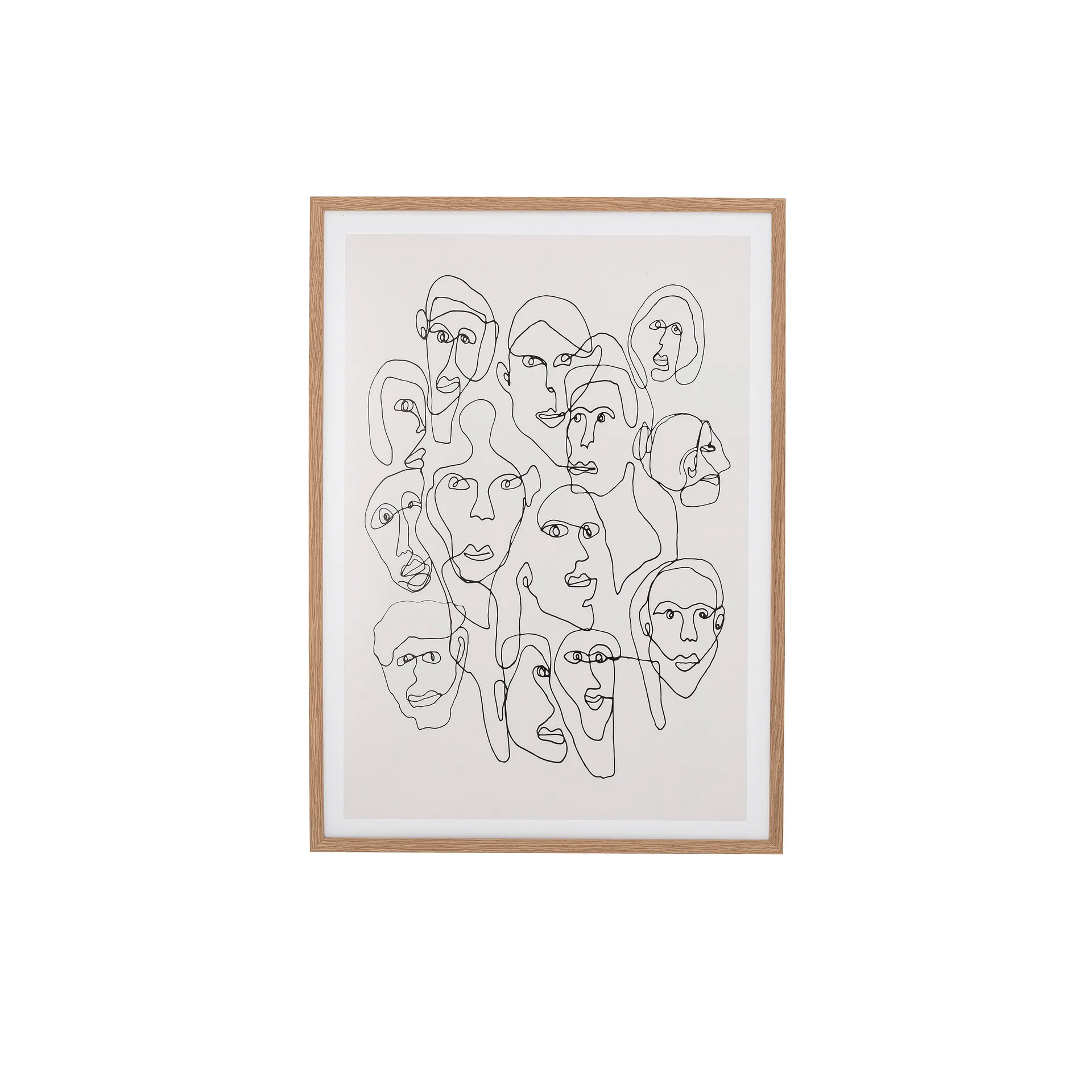 Cuadro con caras Chichi, 52 x 72 cm Bloomingville