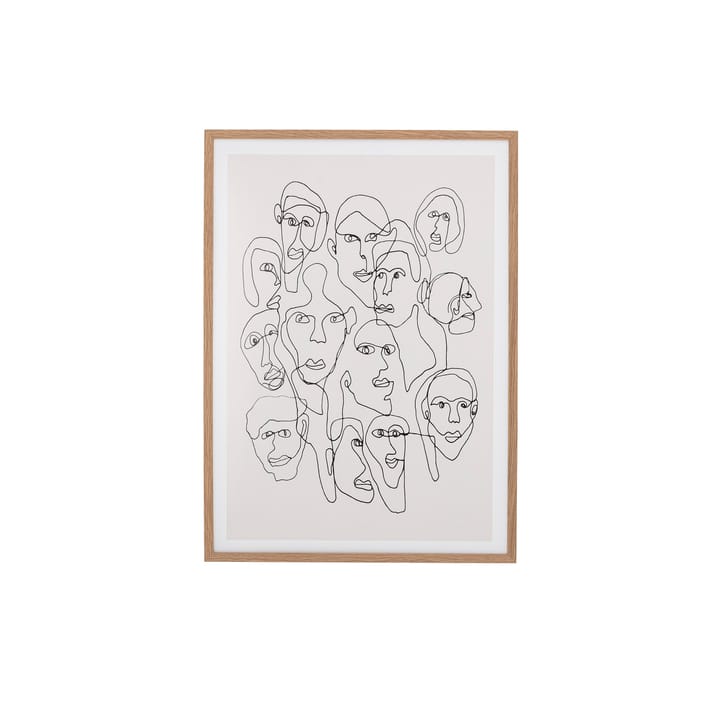 Cuadro con caras Chichi  - 52 x 72 cm - Bloomingville