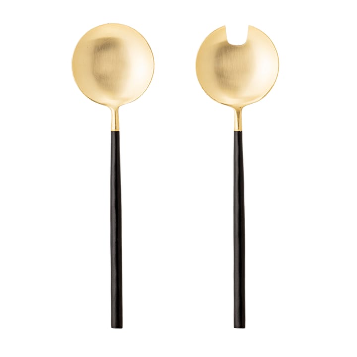 Cubiertos de ensalada Bloomingville 2 piezas - negro-oro - Bloomingville