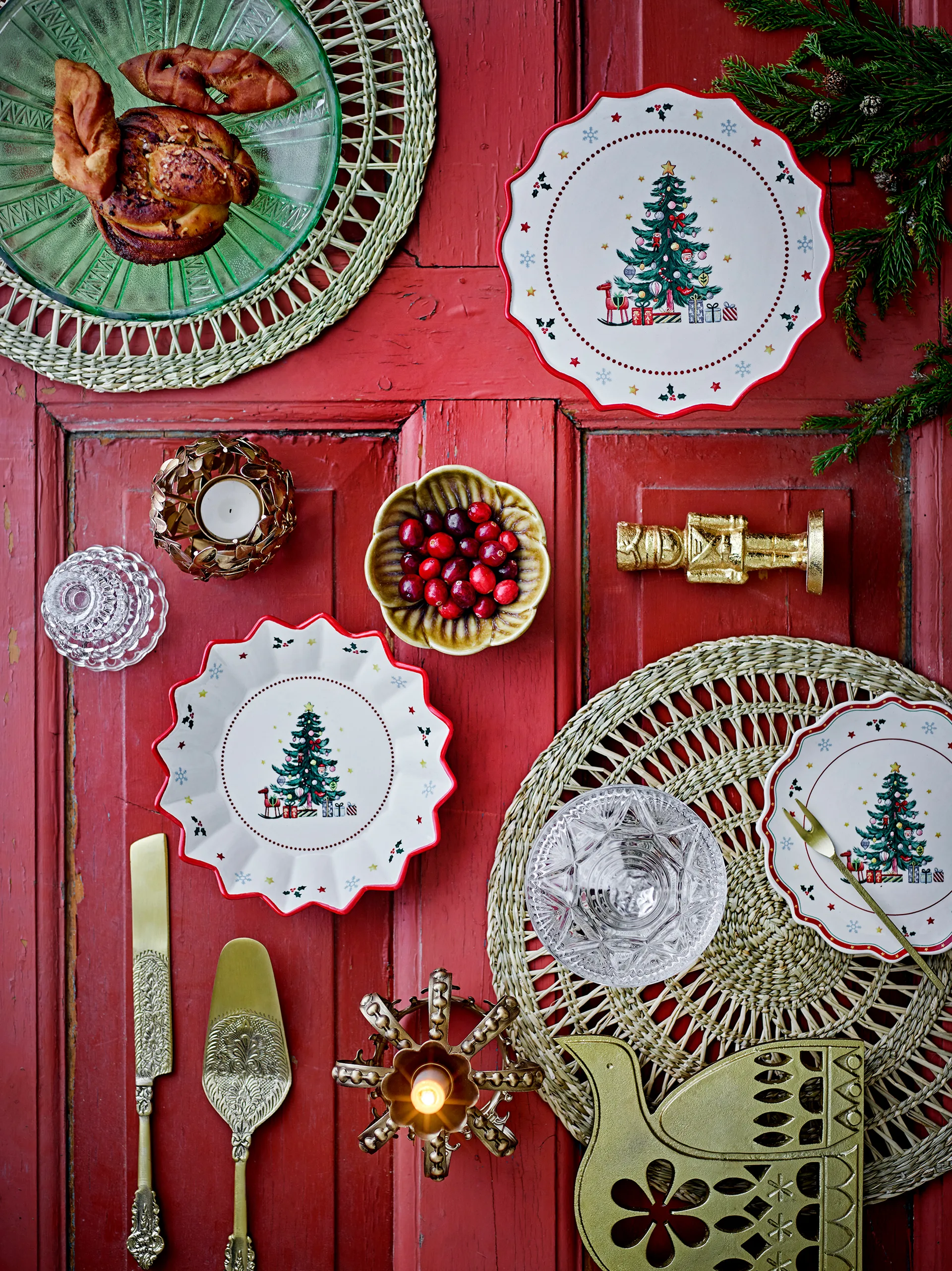 Cubiertos para postre Kalima 2 piezas, Latón Bloomingville