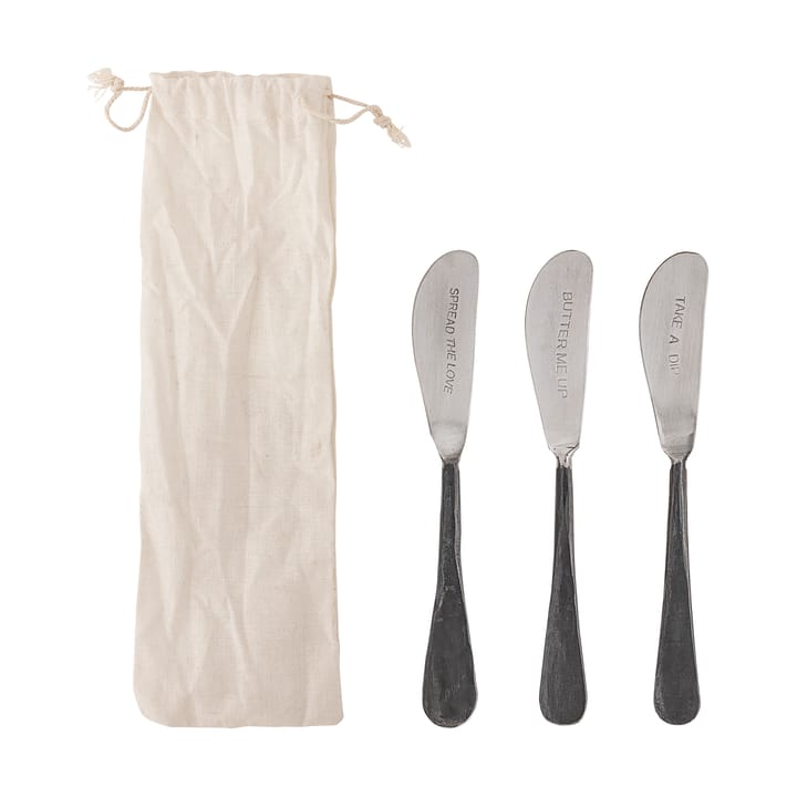 Cuchillo de untar Fabricio 3 piezas, Acero inoxidable Bloomingville