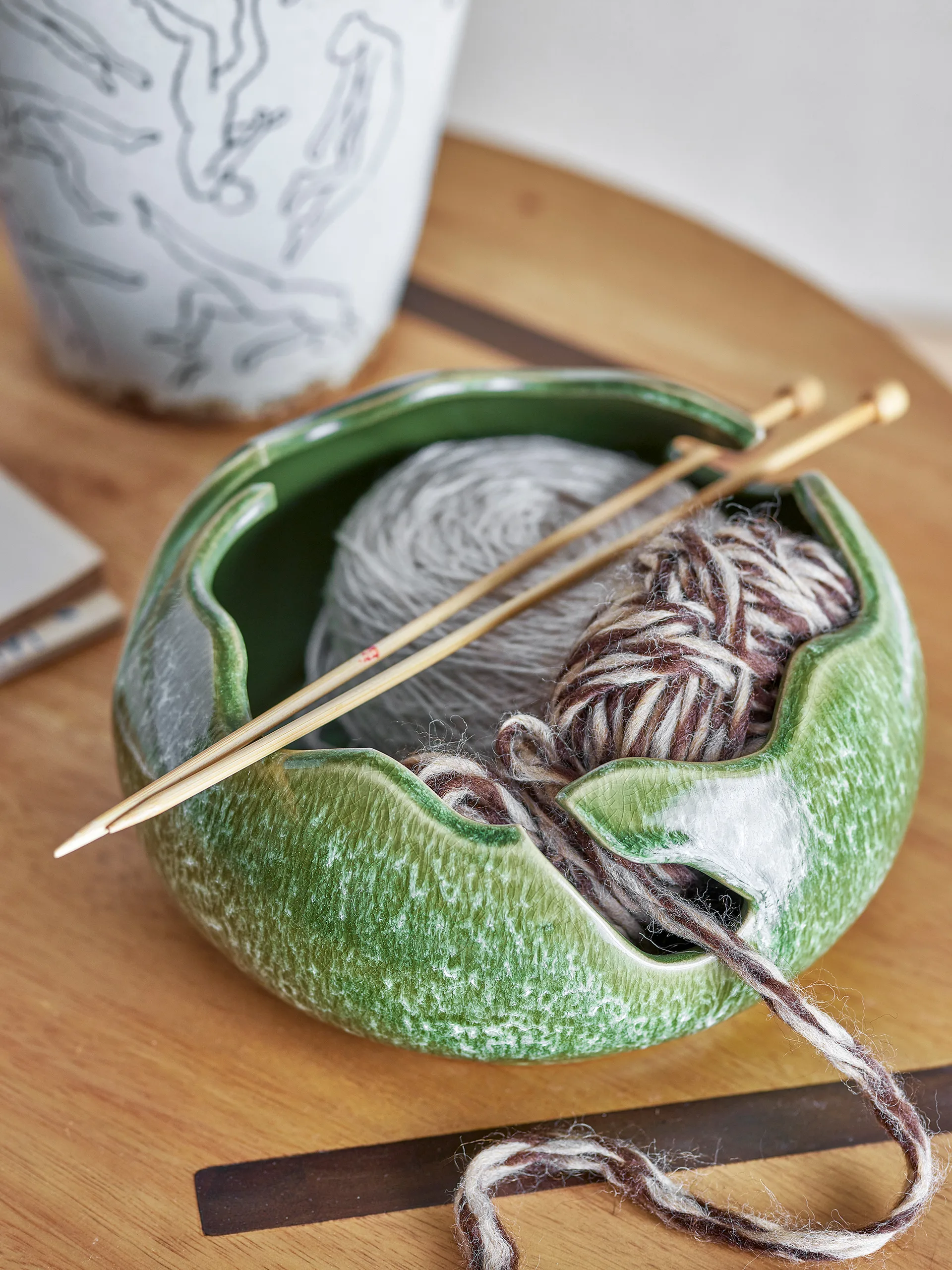 Cuenco decorativo Leonas Deco Ø25,5 cm, Green Bloomingville