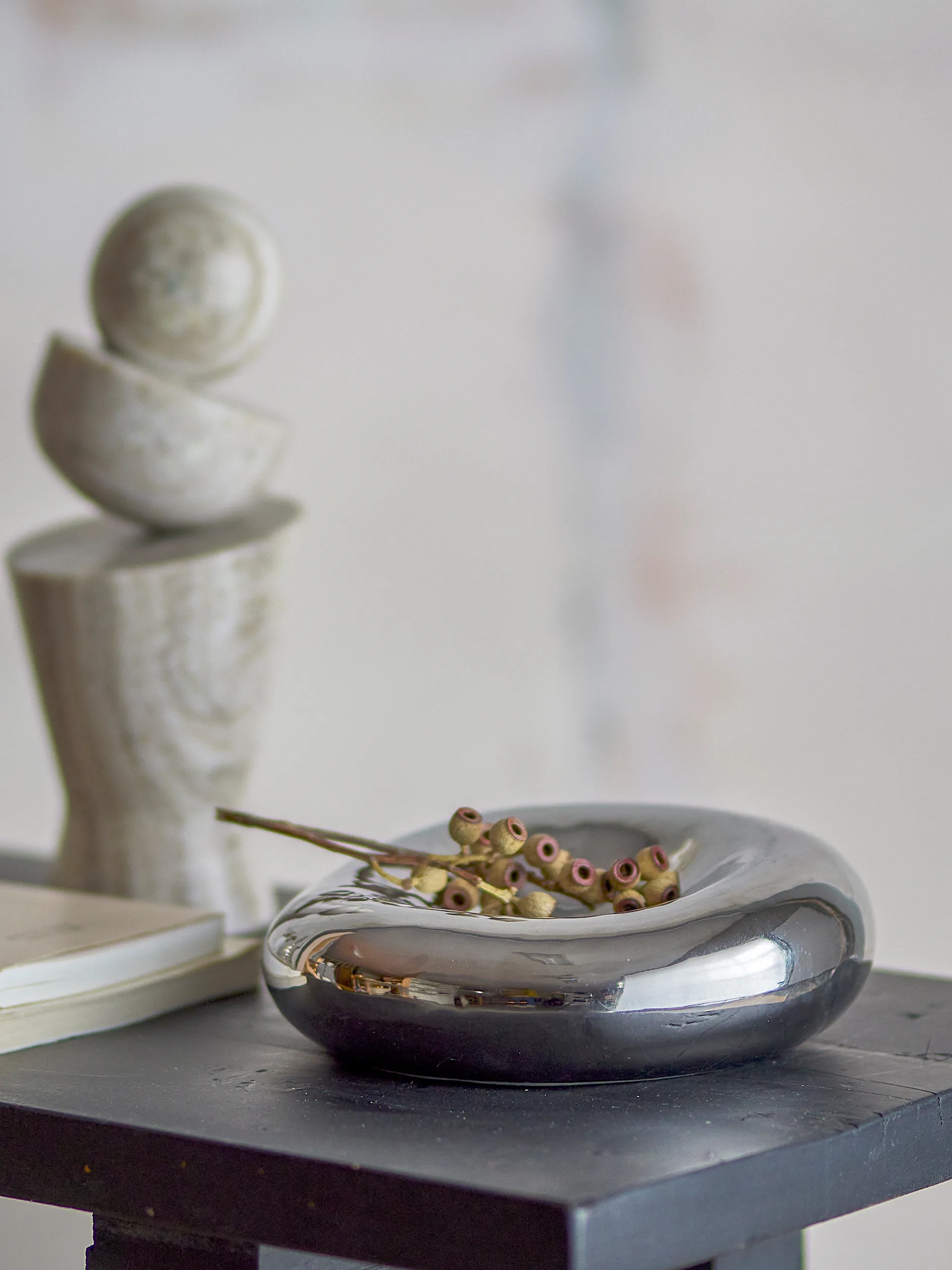 Cuenco decorativo Shine Ø18 cm, Plata Bloomingville