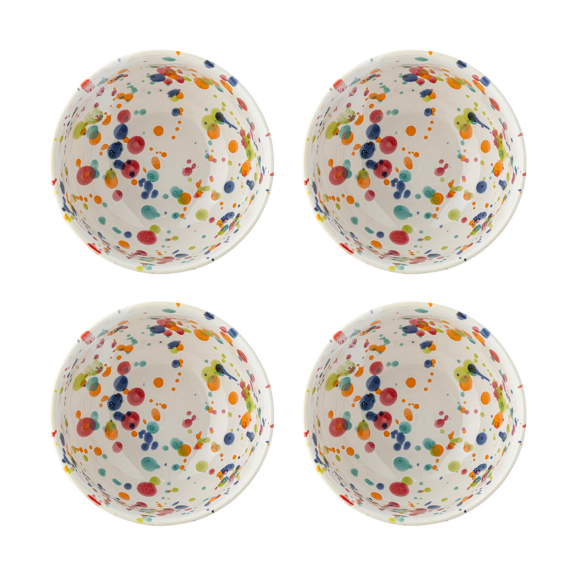 Cuenco Freckles Ø11,5 cm, pack de 4, Rojo Bloomingville