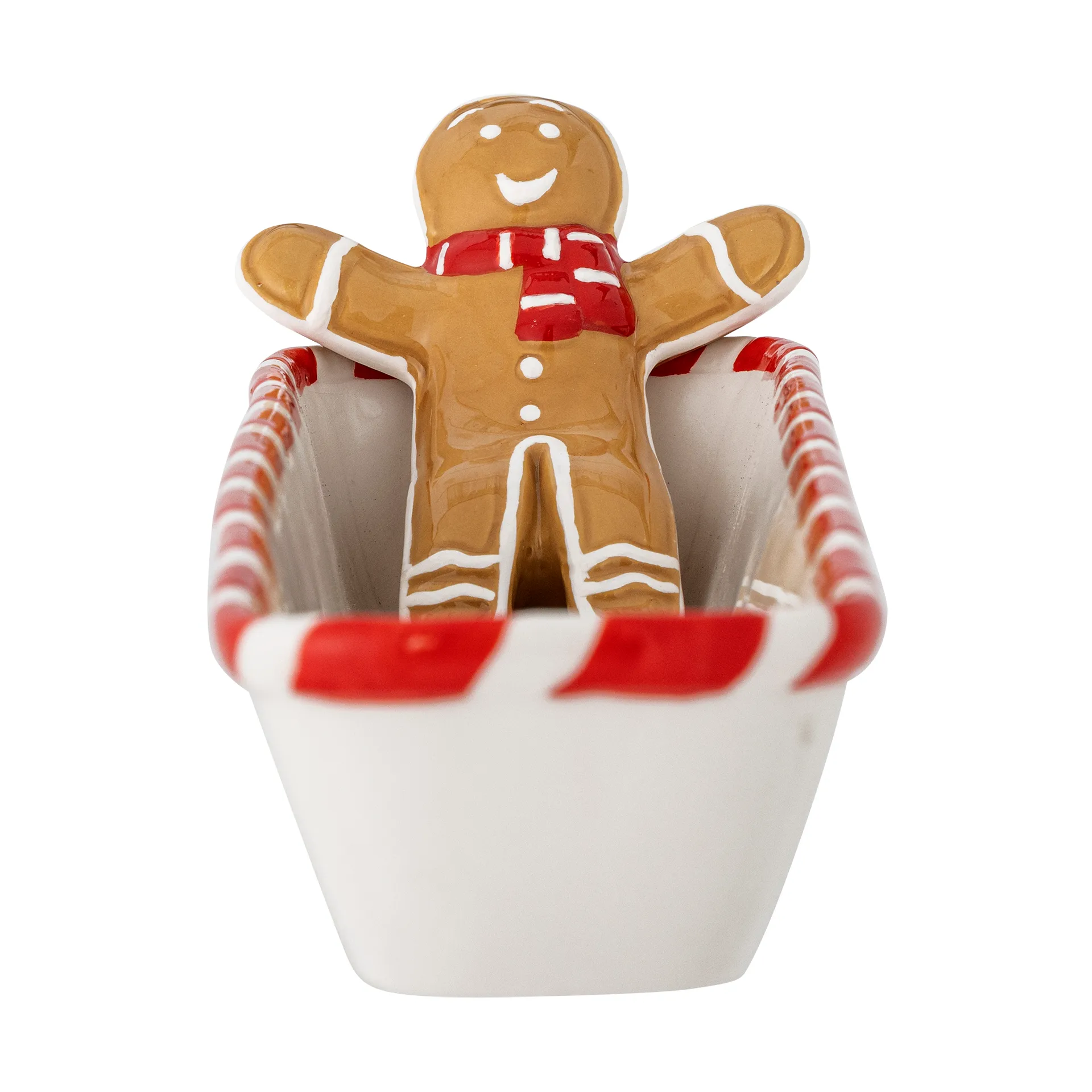 Cuenco Ginnie 36,5x12,5 cm, Blanco-marrón Bloomingville