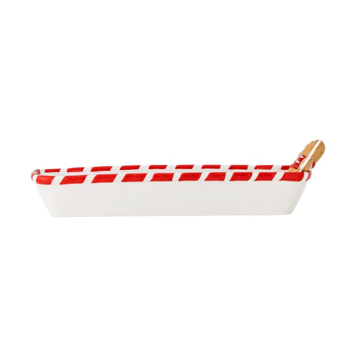 Cuenco Ginnie 36,5x12,5 cm, Blanco-marrón Bloomingville