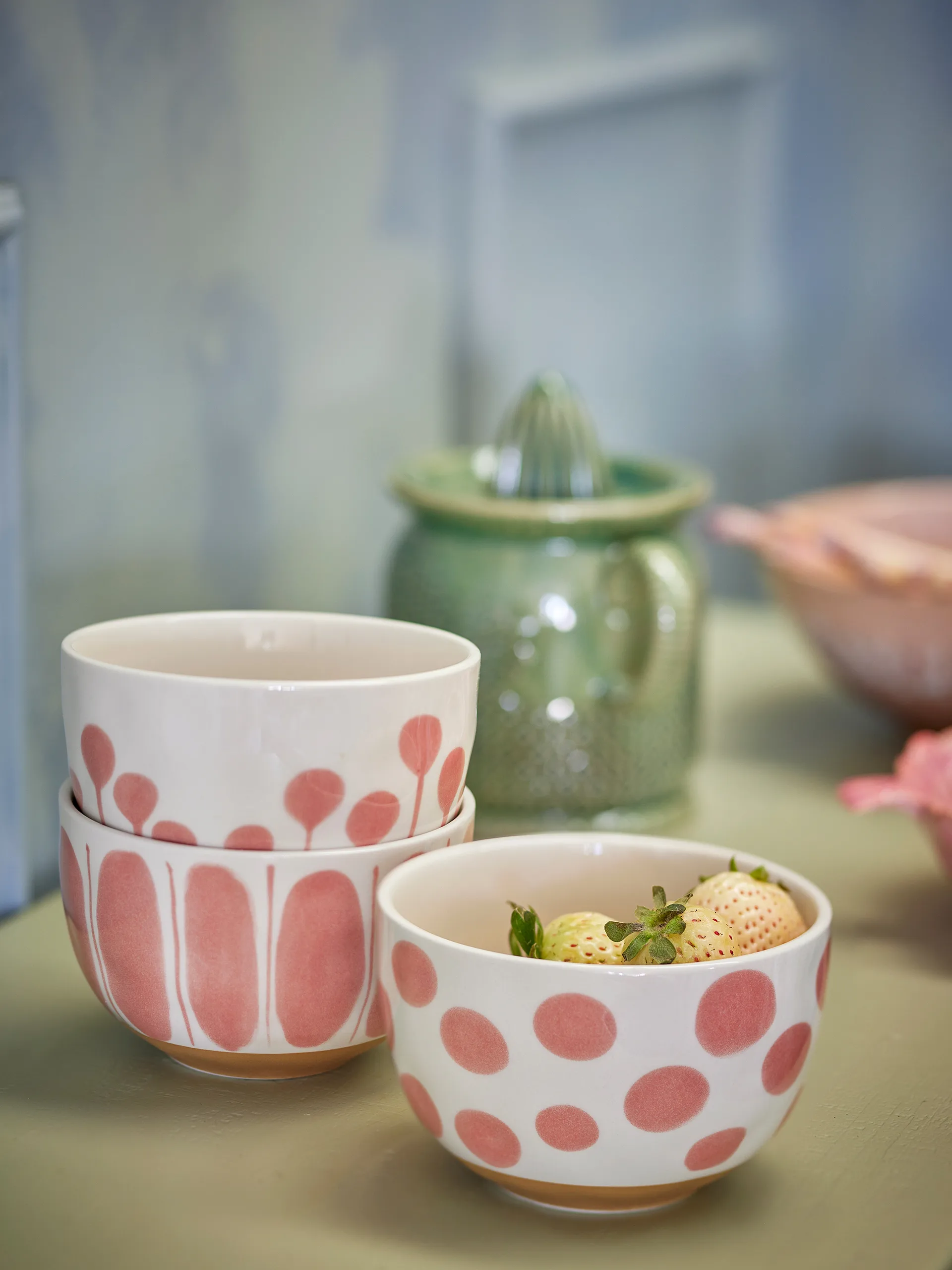 Cuenco Linora 58 cl 3 piezas, Rosa Bloomingville