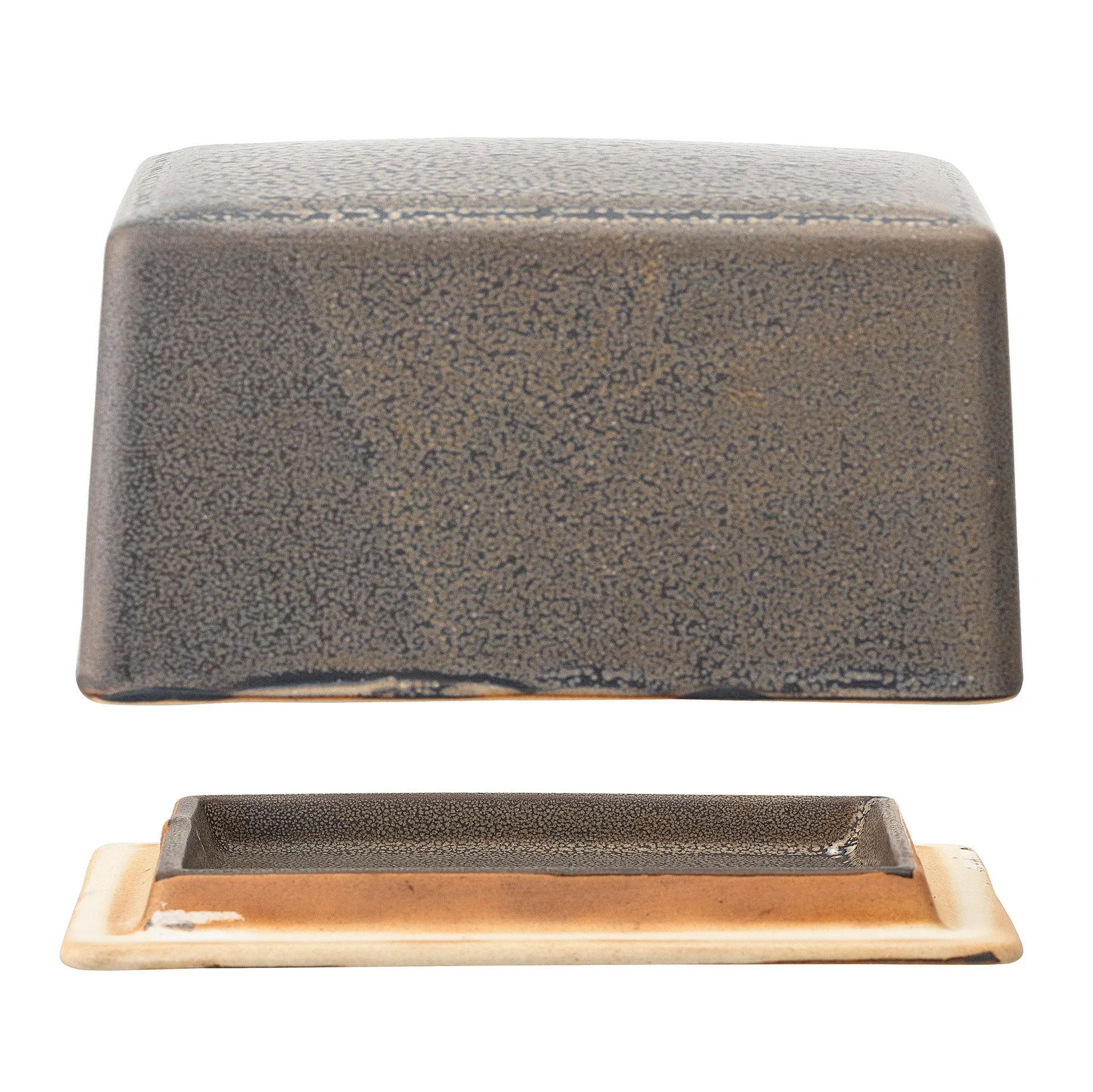 Cuenco para mantequilla Kendra gres, gris Bloomingville