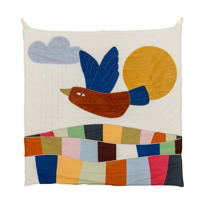 Decoración de pared en algodón Colorine, 101x101 cm - Natural - Bloomingville