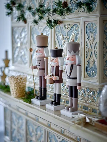 Decoración navideña Cascanueces Darryl - Marrón, 3 piezas - Bloomingville