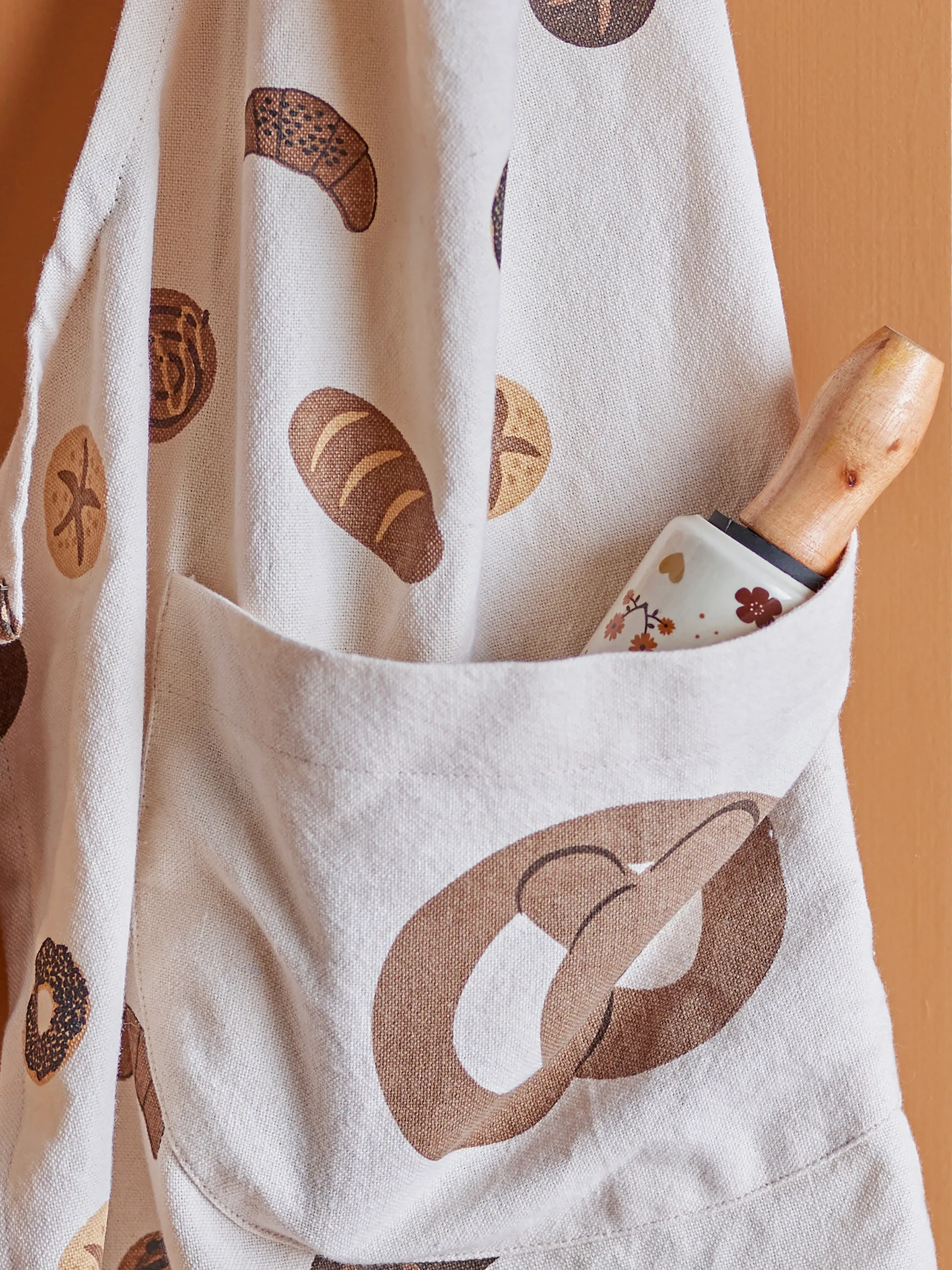 Delantal Snorre set de 2, Brown Bloomingville