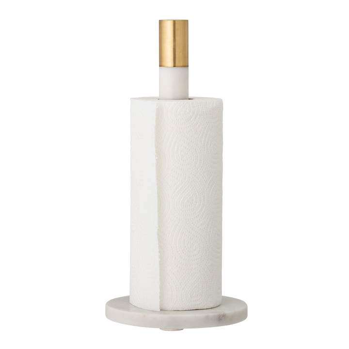 Emira Portarrollos de papel cocina mármol 32 cm, blanco Bloomingville
