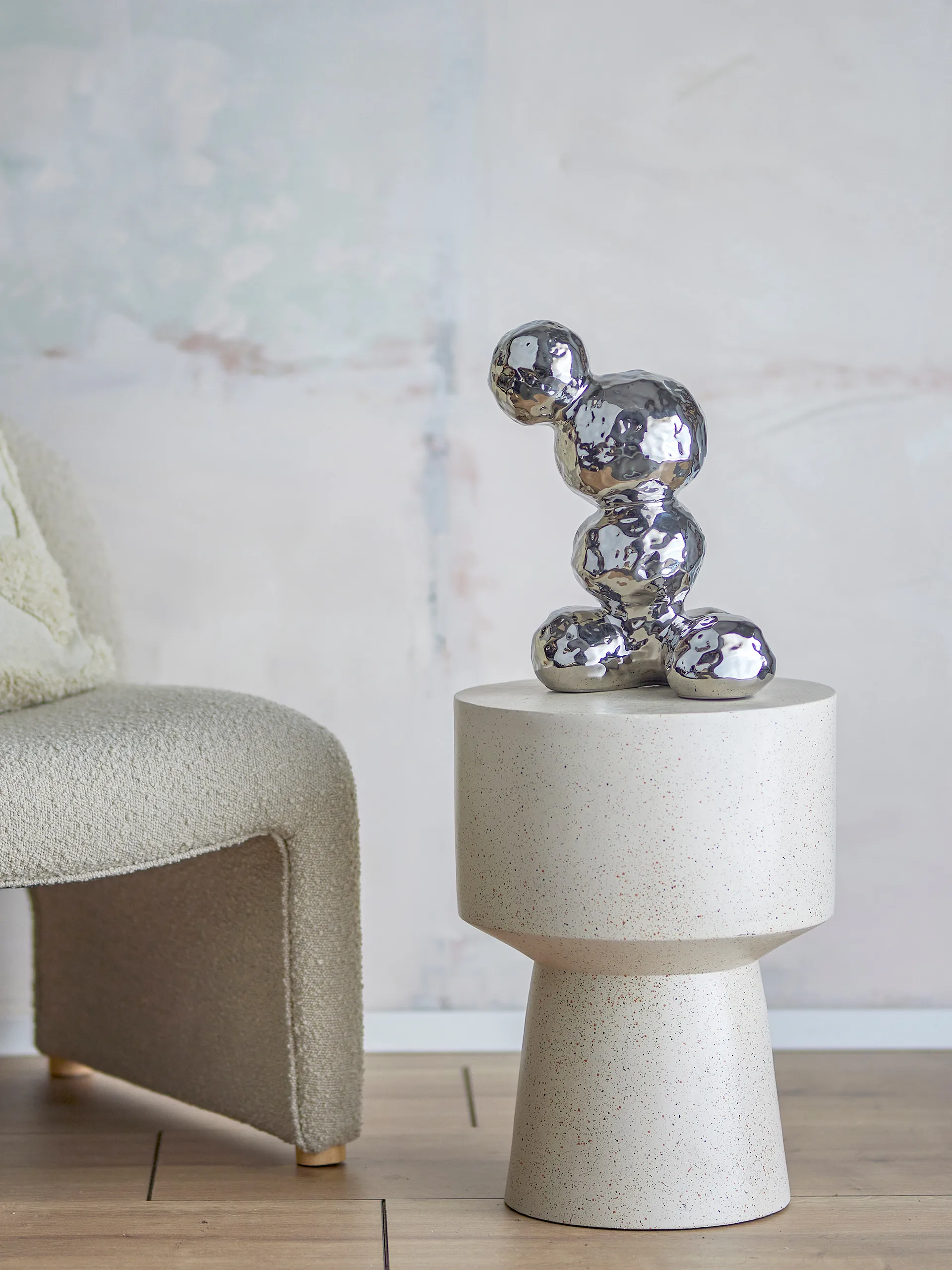 Escultura Bobby, Plata Bloomingville