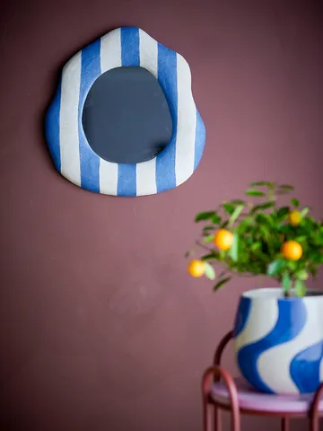 Espejo de pared Travis 39,5x38,5 cm - Azul - Bloomingville