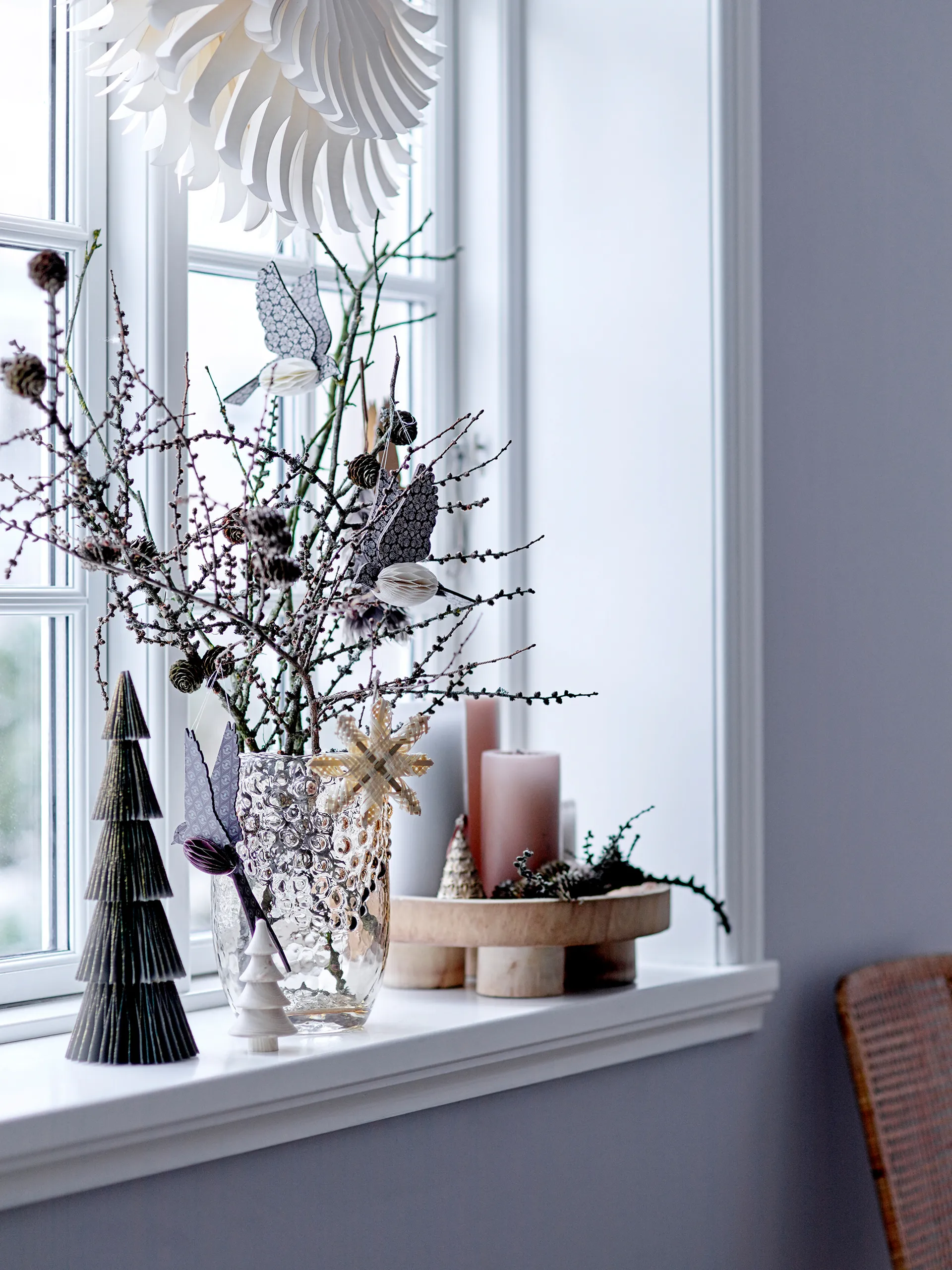 Estrella de papel Pax Star Ø50 cm, blanco Bloomingville