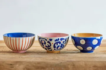 Eviaya cuenco - Multi, 3 piezas - Bloomingville
