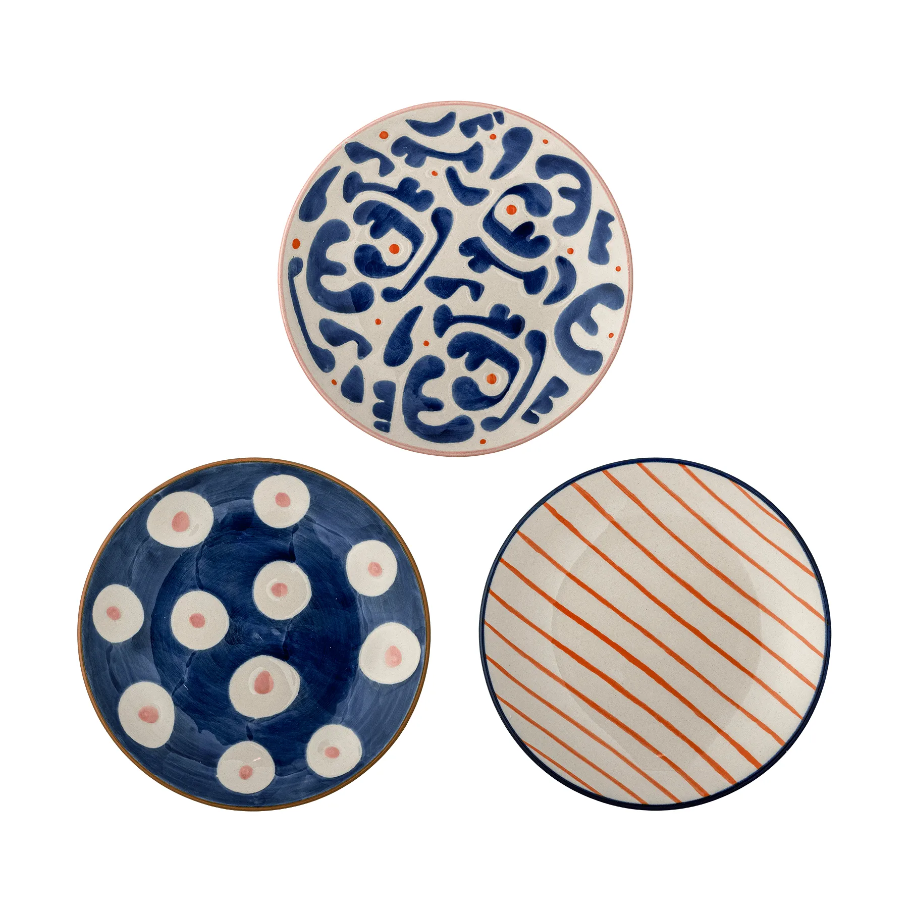 Eviaya plato, Multi, 3 piezas Bloomingville