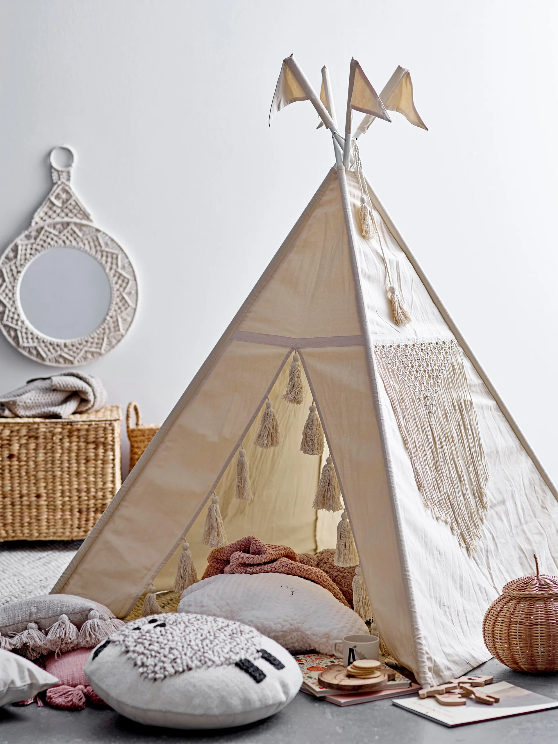Fardin Tienda tipi 110x110x140 cm, Natur Bloomingville