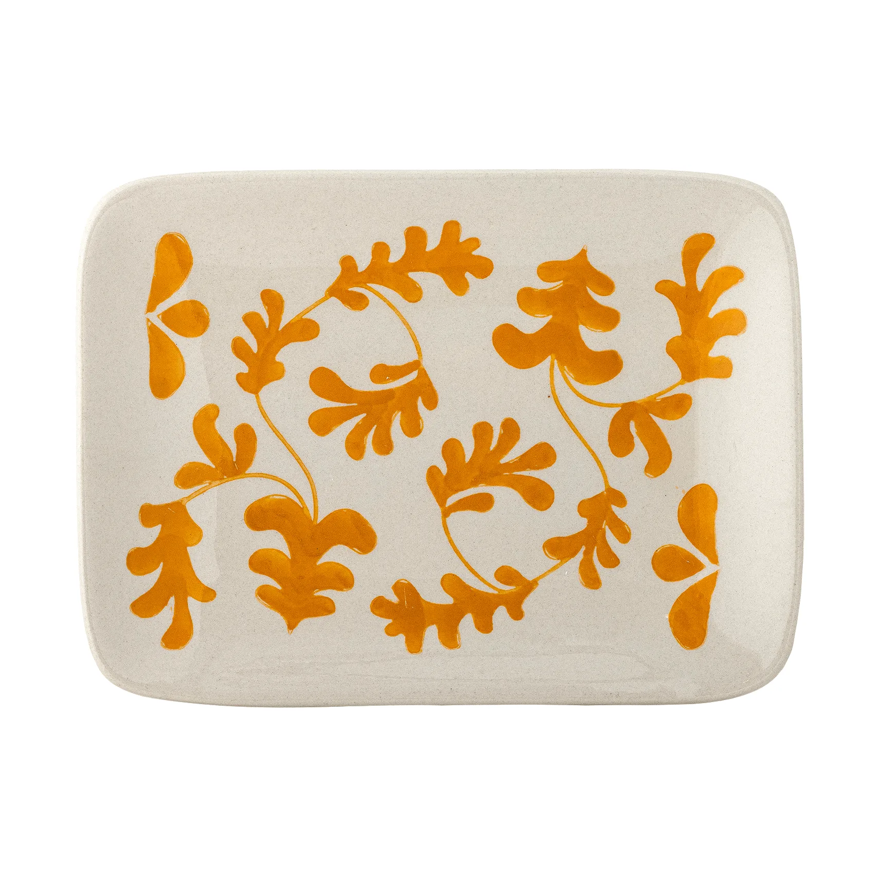 Fauni plato de postre, Amarillo, 15x11,5 cm Bloomingville
