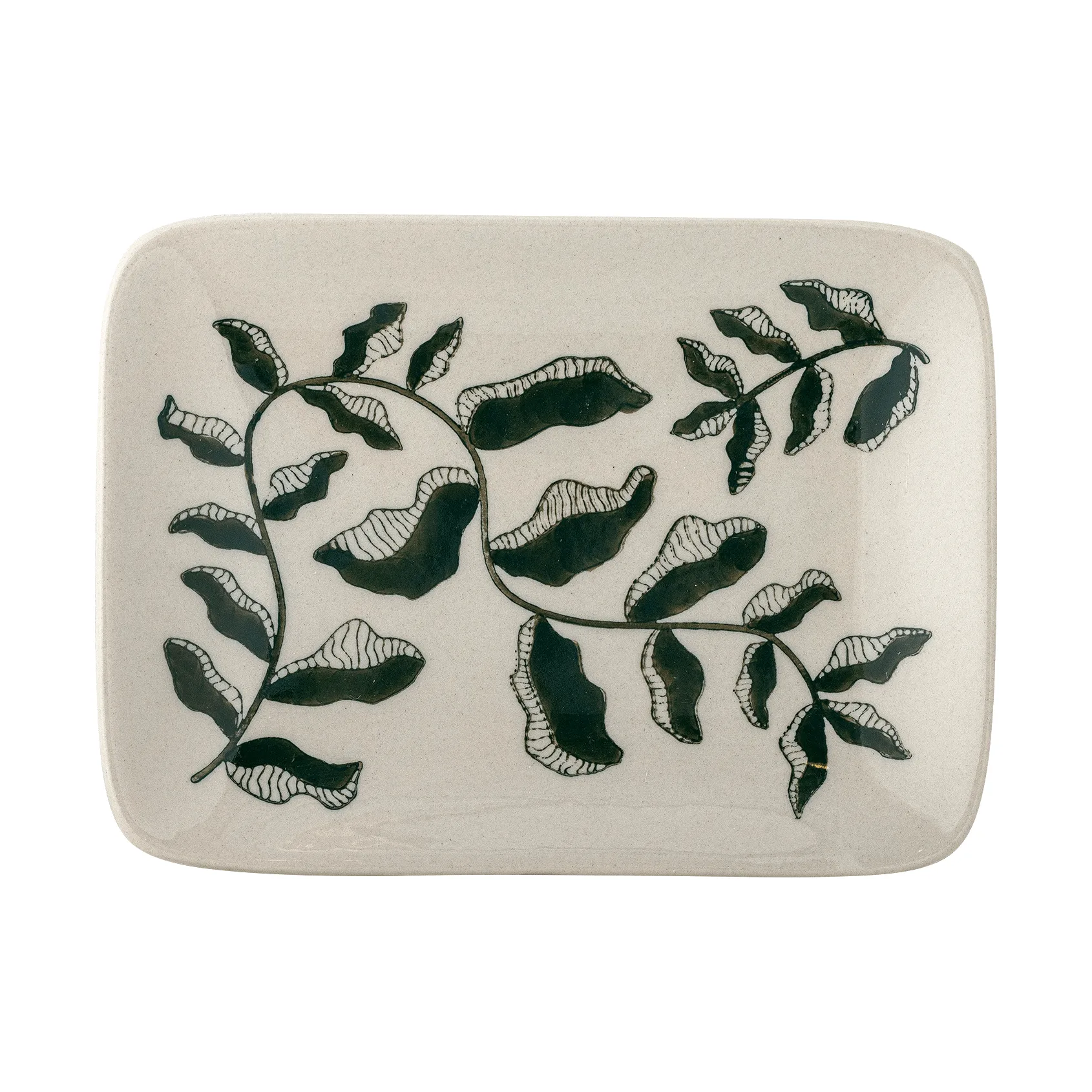 Fauni plato de postre, Verde, 15x11,5 cm Bloomingville