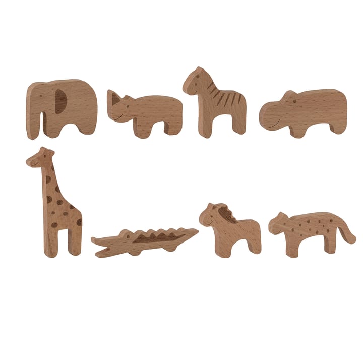 Figuras de madera Animal, 8 piezas Bloomingville
