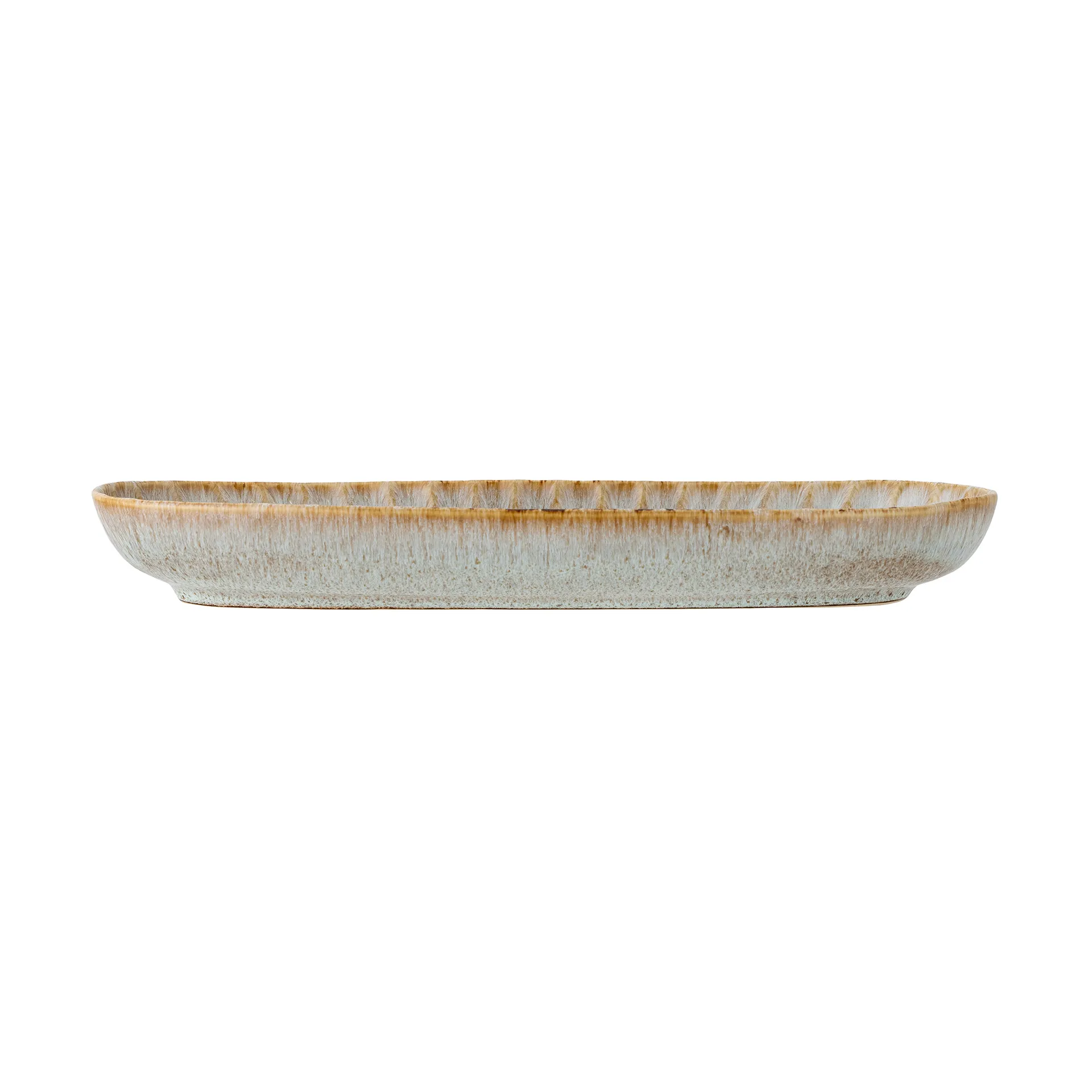 Fuente de servir Fleur 12x37,5 cm, Natural Bloomingville