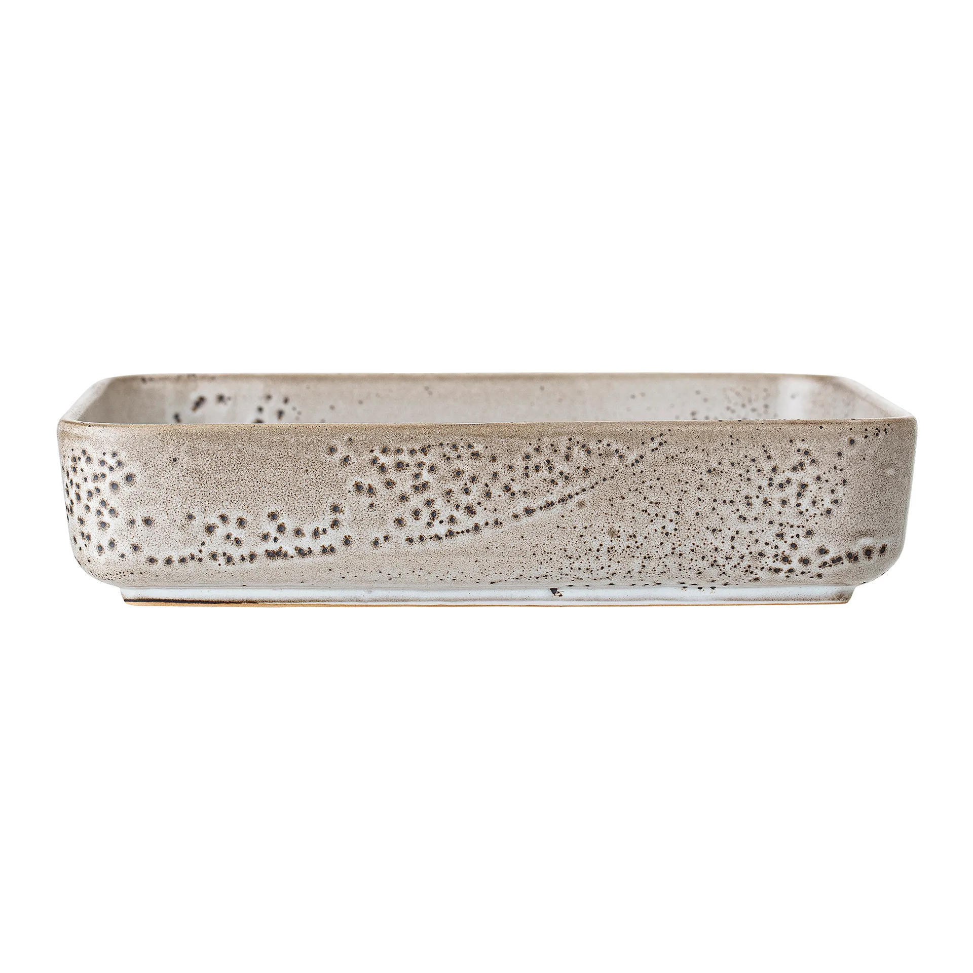 Fuente de servir Thea gres 25x25 cm, gris Bloomingville