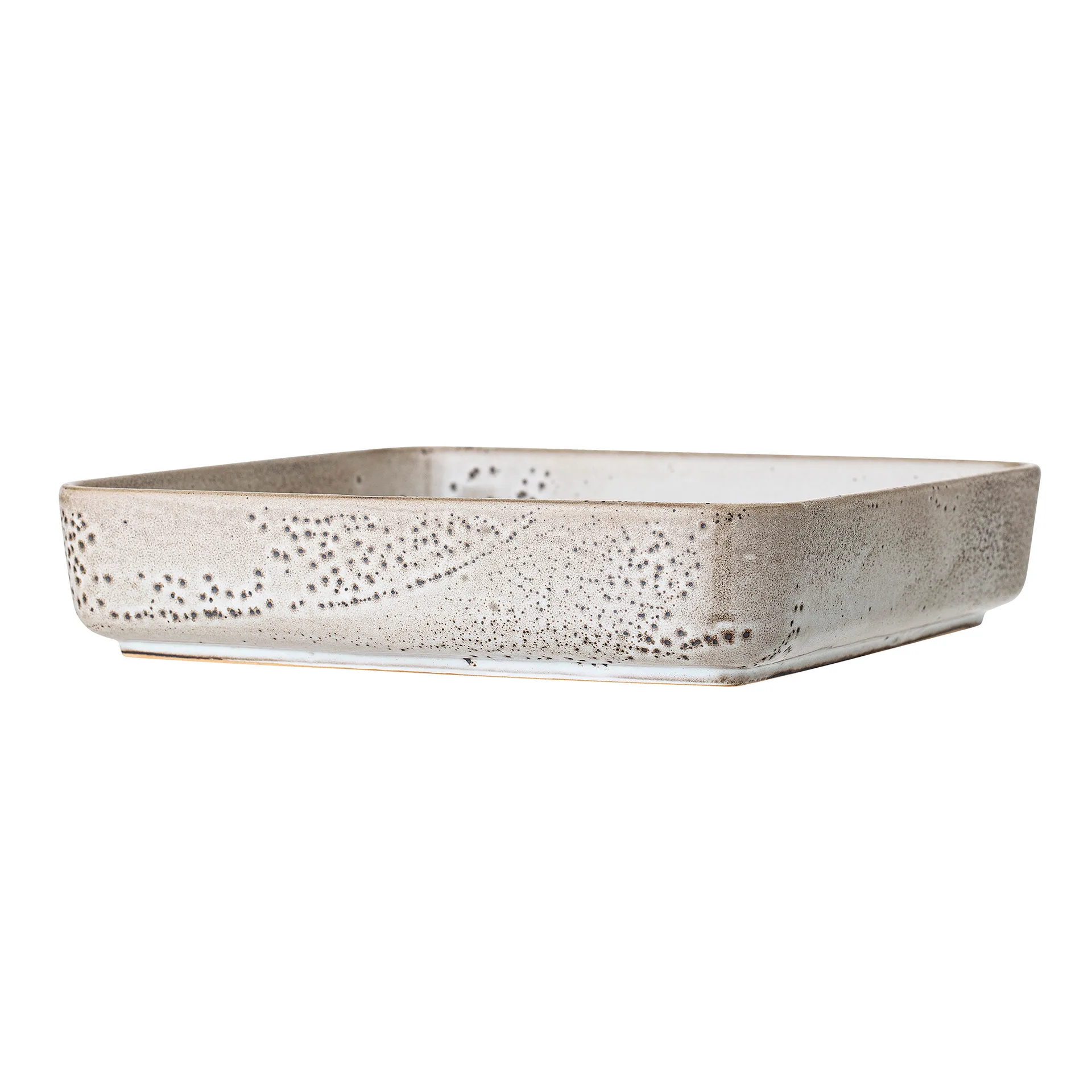 Fuente de servir Thea gres 25x25 cm, gris Bloomingville