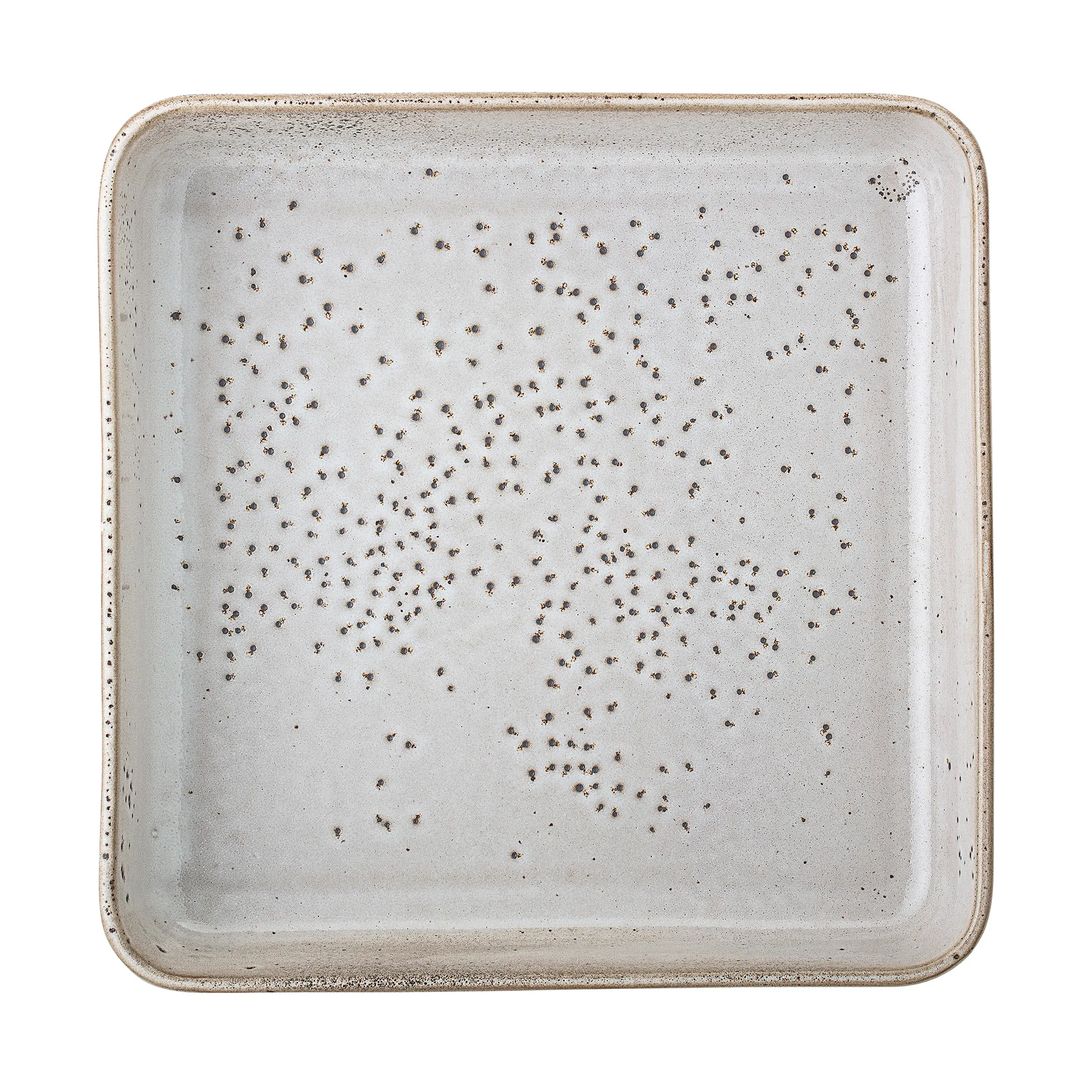 Fuente de servir Thea gres 25x25 cm, gris Bloomingville