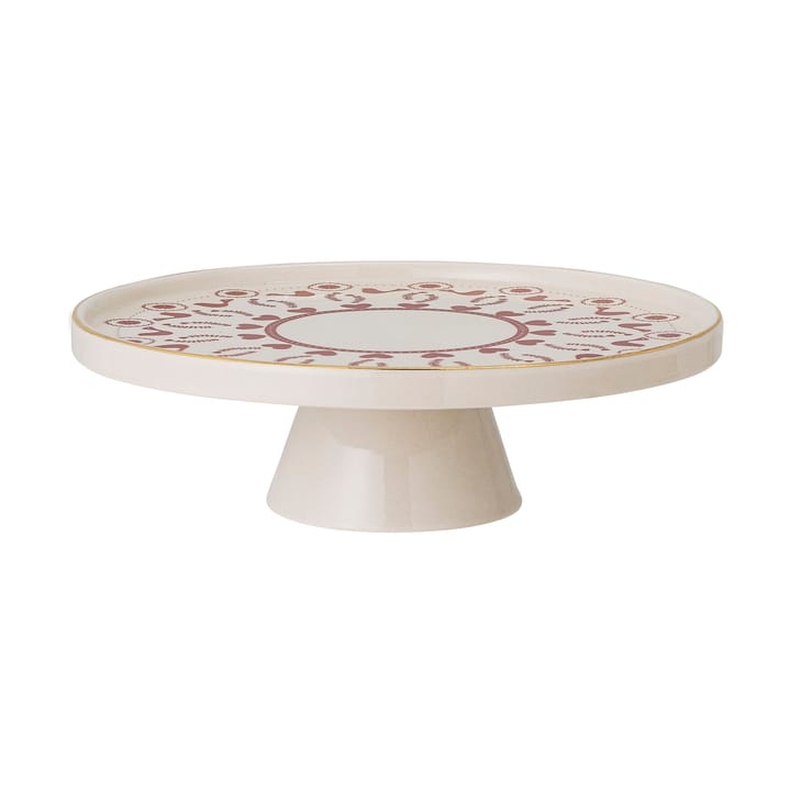 Fuente para tartas Jolly gres Ø26 cm - Blanco-rojo - Bloomingville