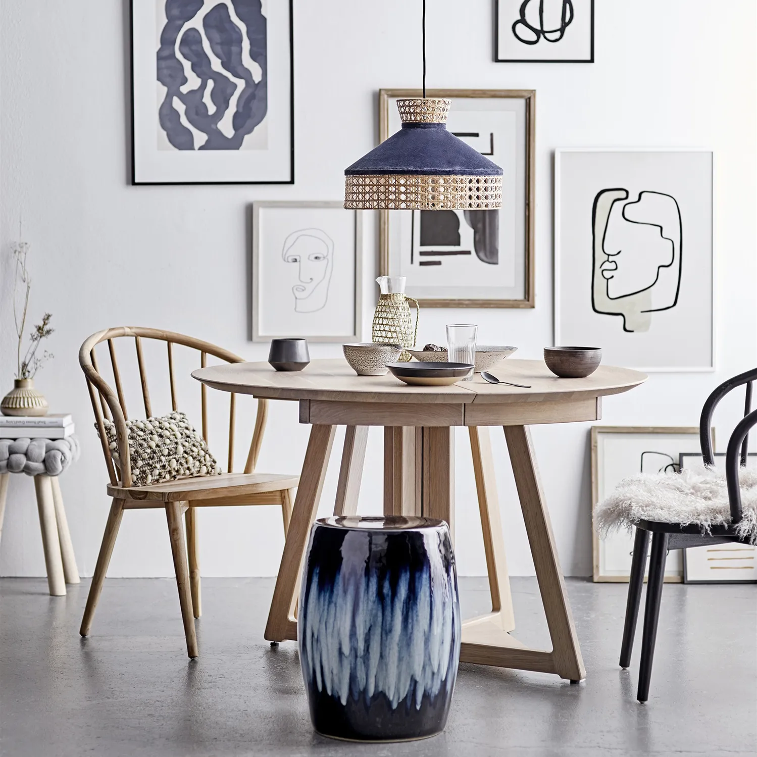 Jarra Daphne 0,86 l, transparente-natural Bloomingville