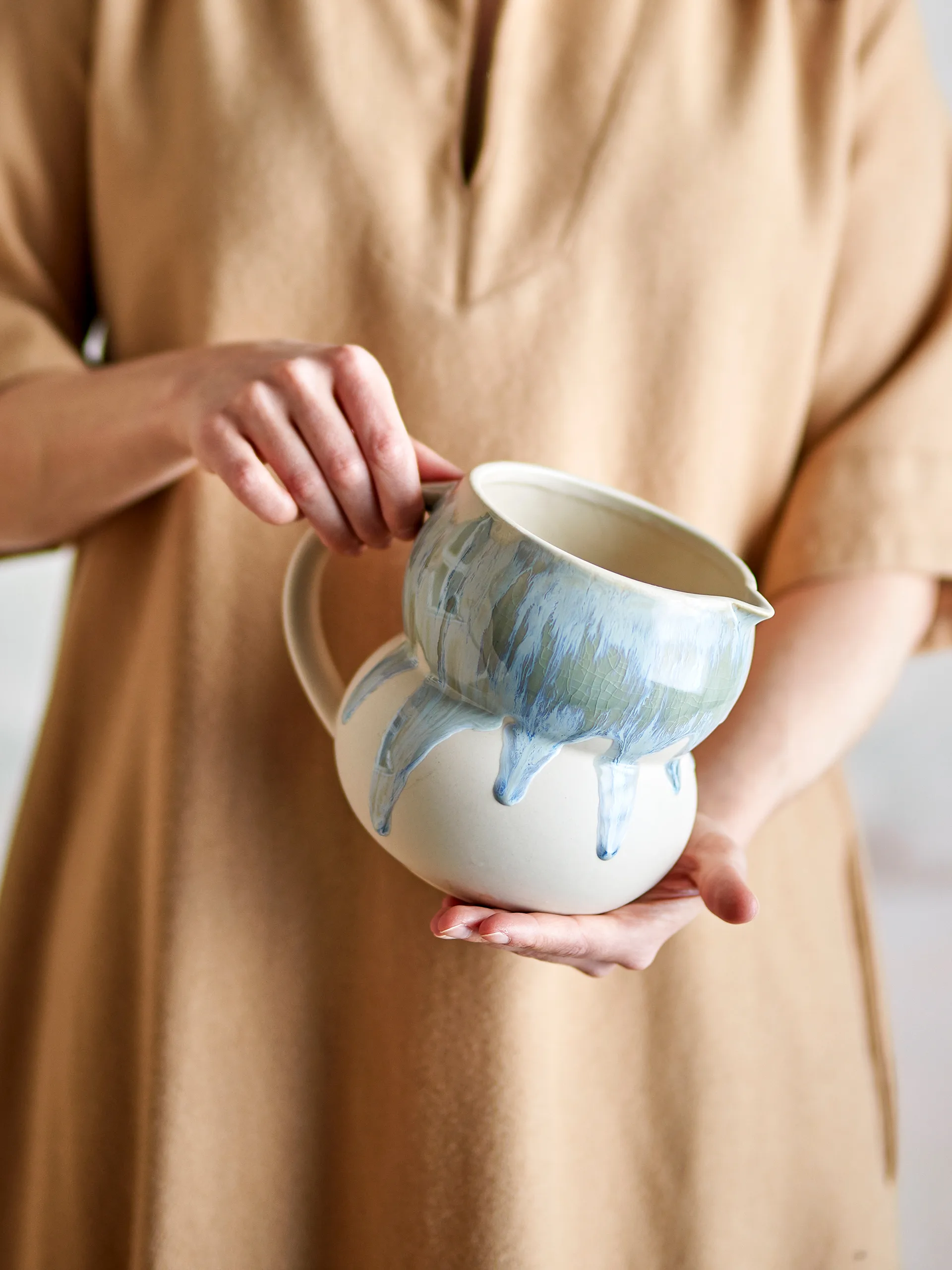 Jarra para leche Luna  1,5 L, Azul Bloomingville