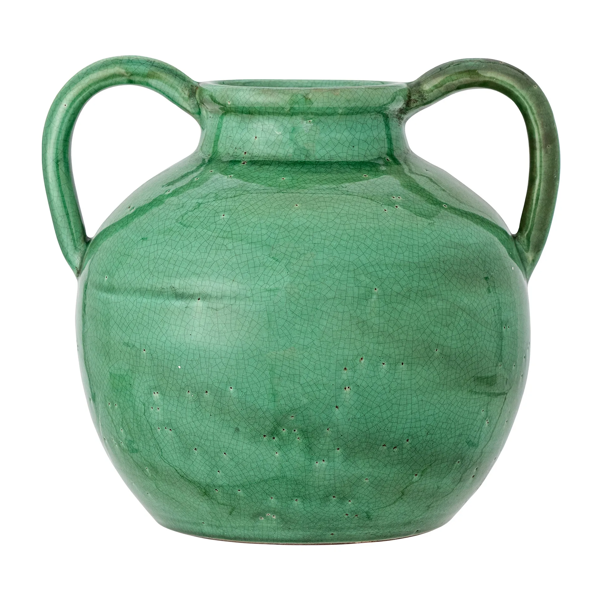 Jarrón Cham Deco 25,5 cm, terracota verde Bloomingville