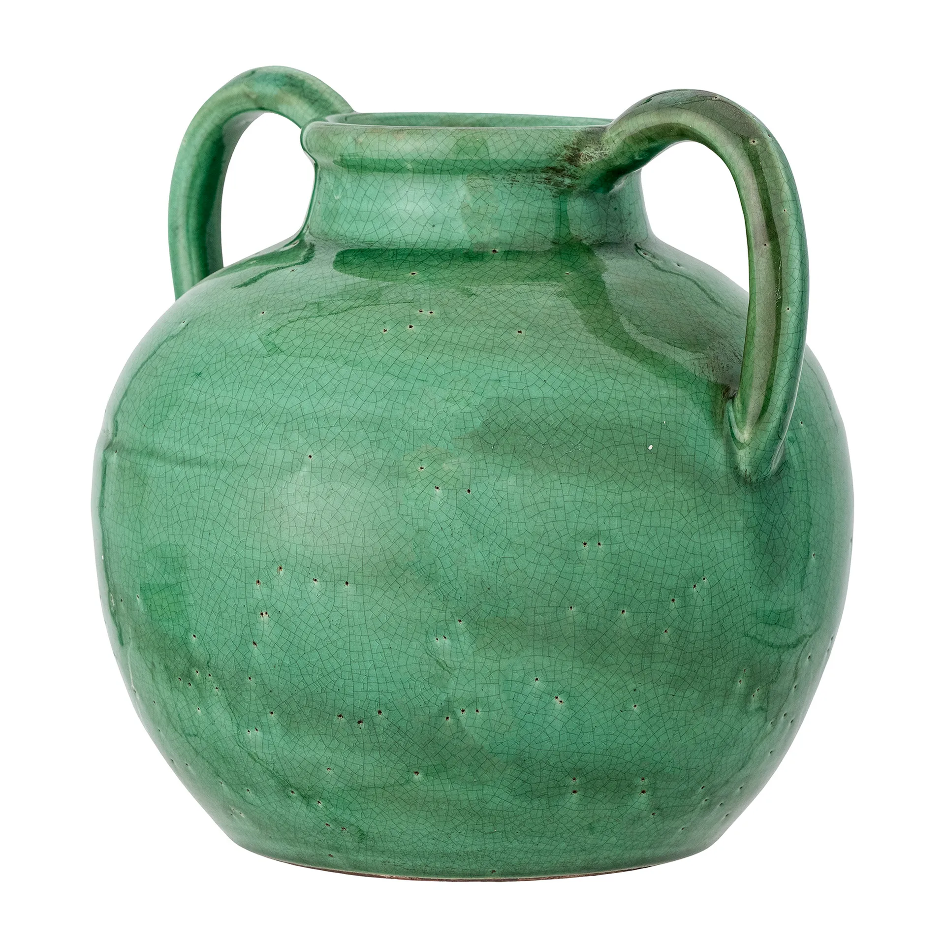 Jarrón Cham Deco 25,5 cm, terracota verde Bloomingville